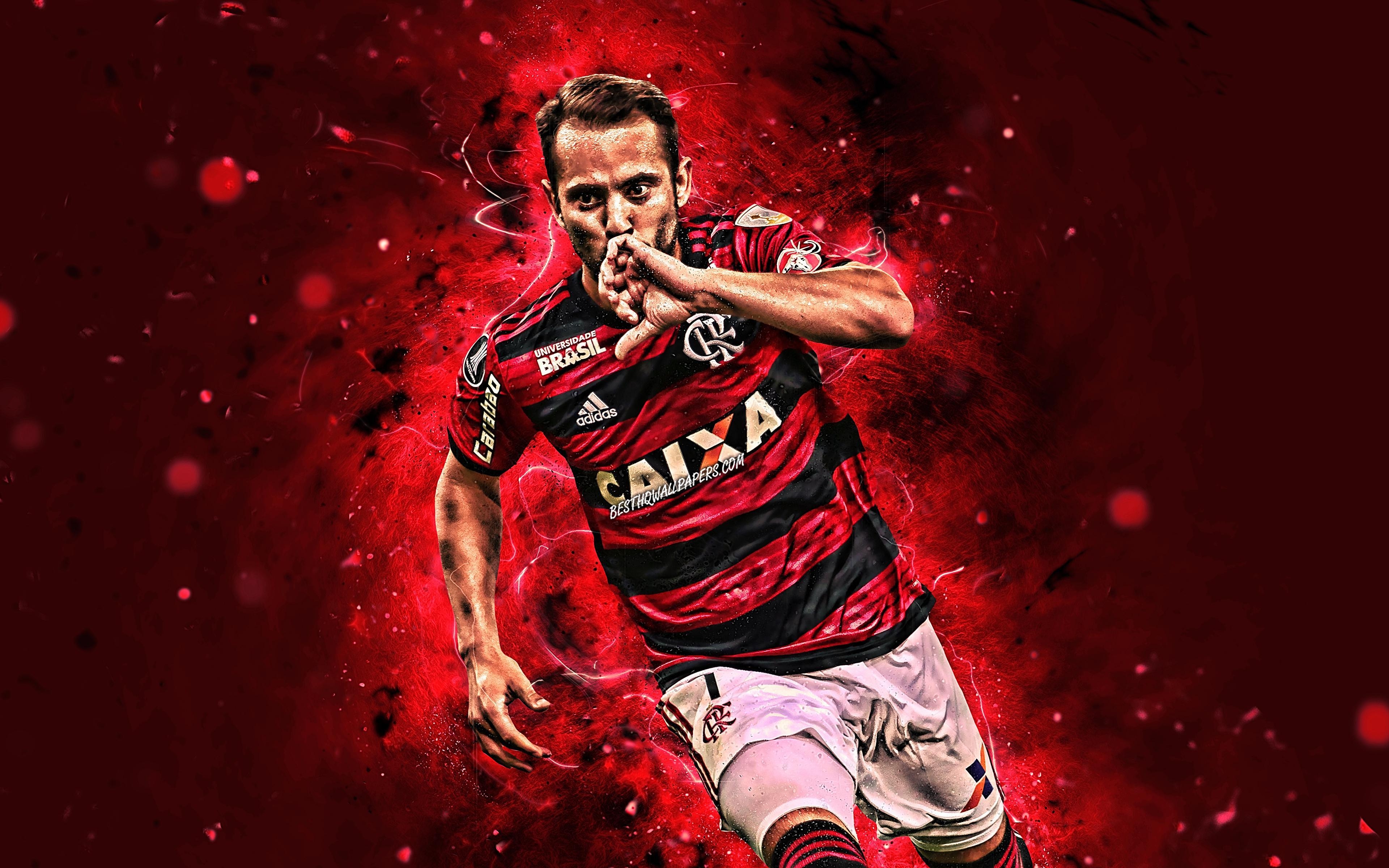 3840x2400 Download wallpaper 4k, Everton Ribeiro, goal, Flamengo FC, Desktop