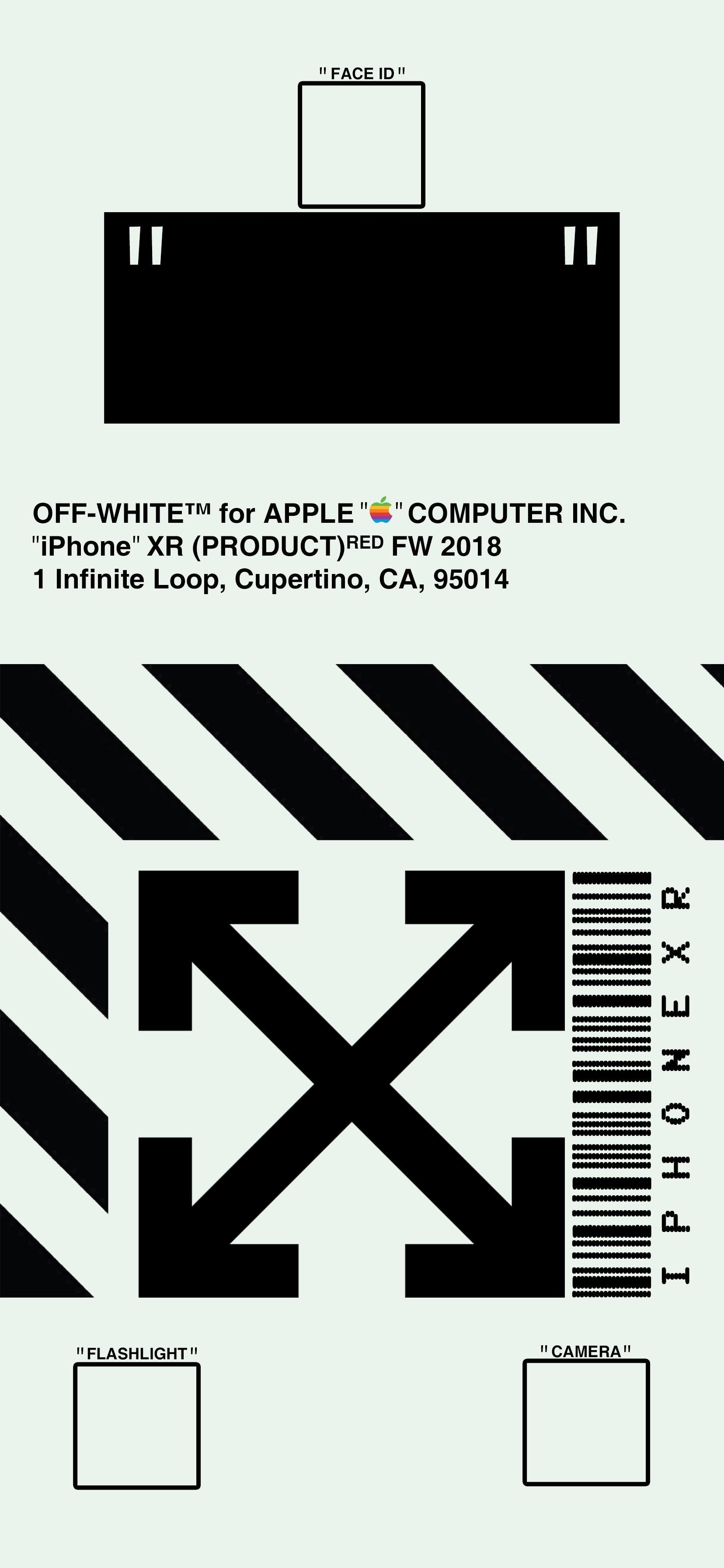 1660x3590 An “Off White” Inspired Wallpaper Optimized For The IPhone, Phone