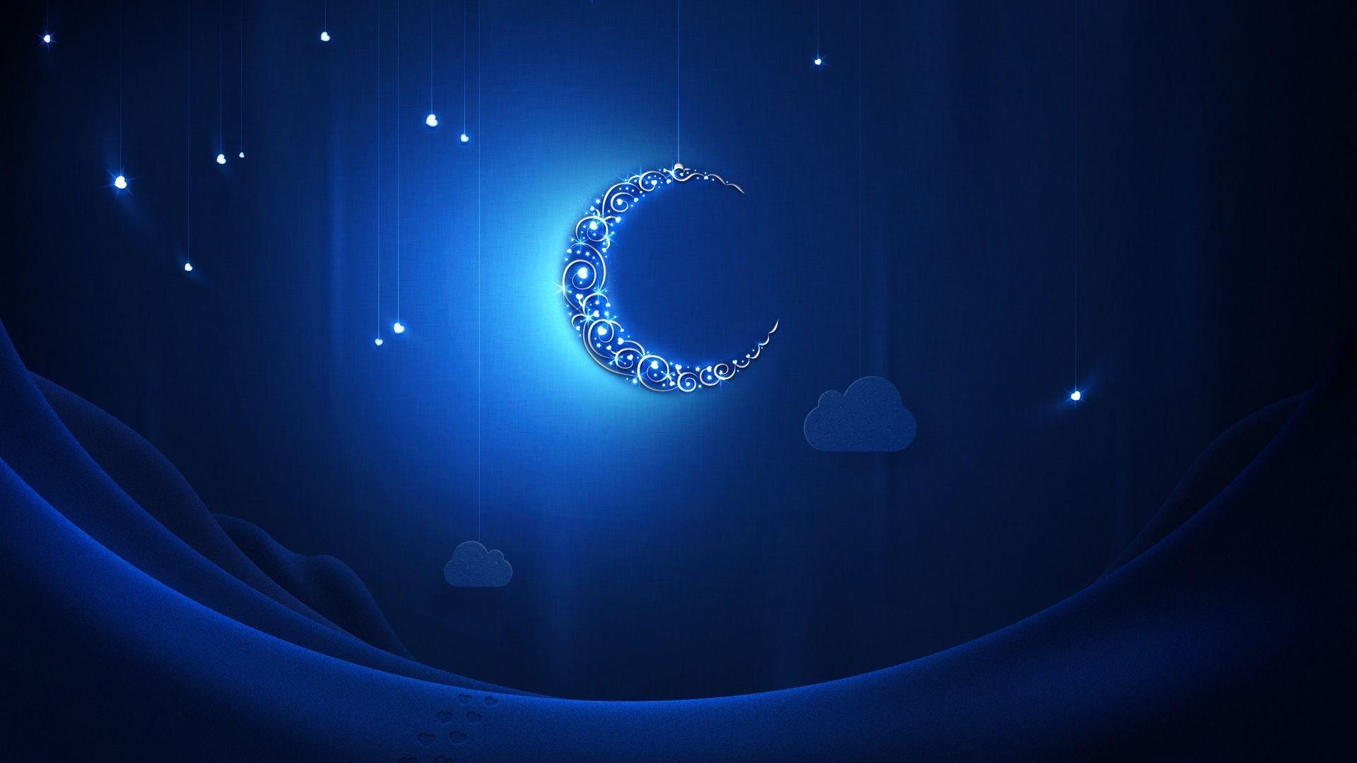 1920x1080 Blue moon at Ramadan wallpaper and image, picture, Desktop