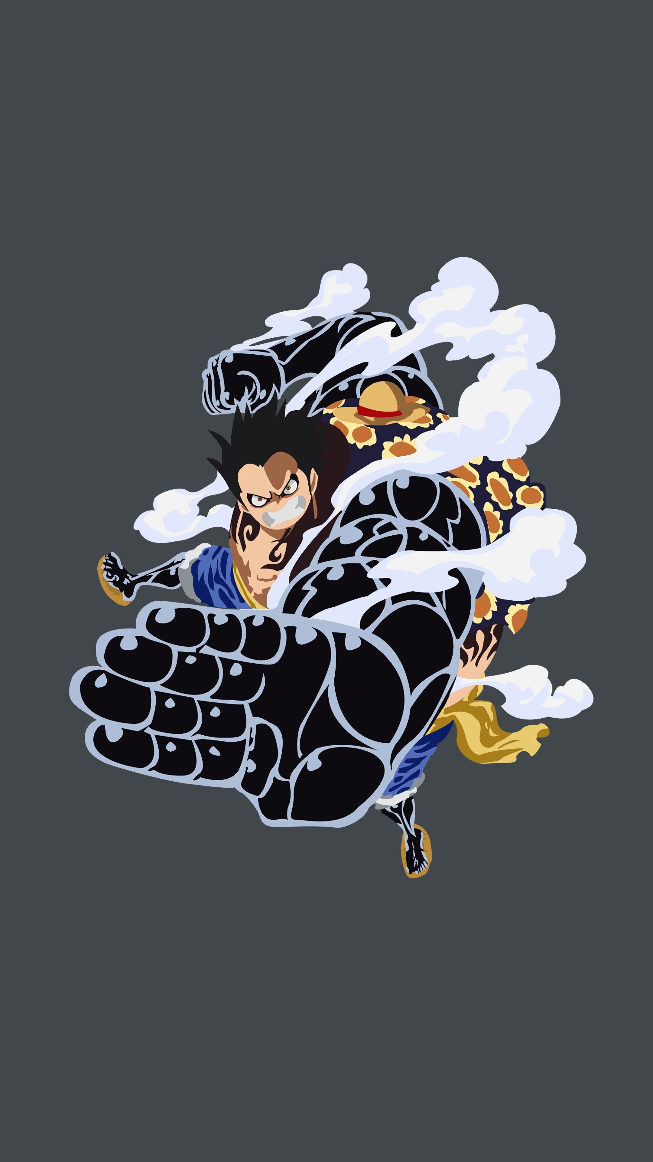 2160x3840 Luffy, Boundman, Gear Fourth, Minimalist, One Piece, 4K phone HD Wallpaper, Image, Background, Photo and Picture HD Wallpaper, Phone