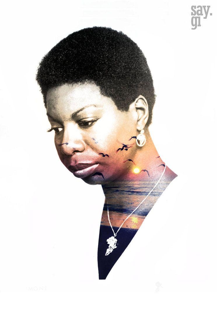 750x1080 Nina Simone feeling good double exposure wallpaper, Phone