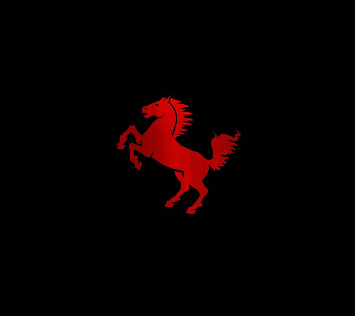 1440x1280 Red Horse wallpaper, Desktop