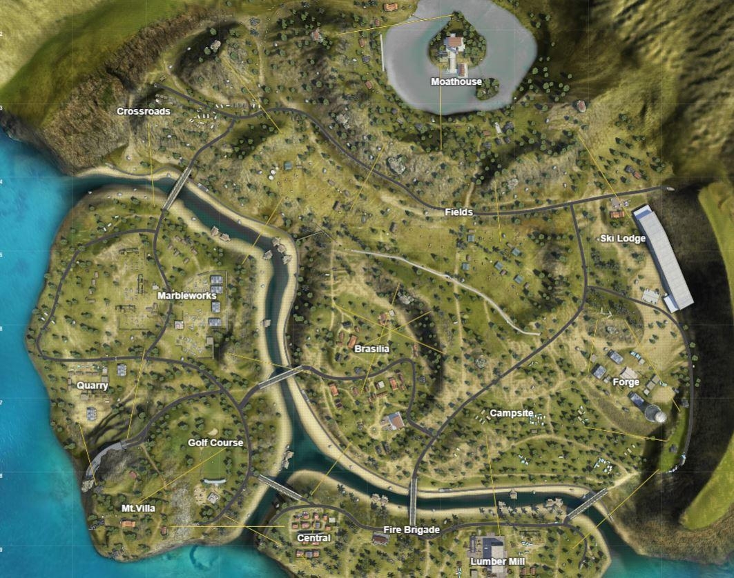 1070x840 Free Fire Battle Royale Maps The Best Landing Zones ◁, Desktop