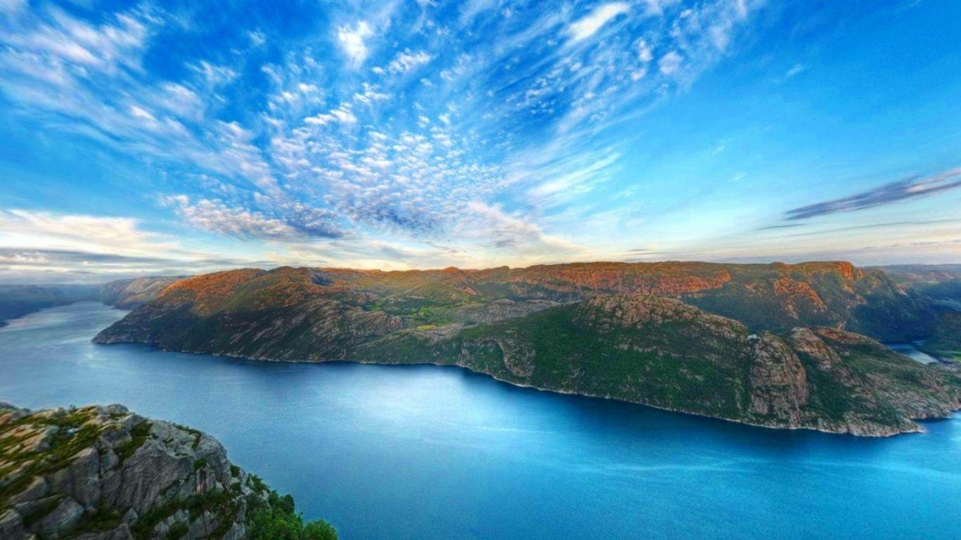 1370x770 Sunset: Agana Bay New Lake Zealand Nature Maori Auckland Mountain, Desktop