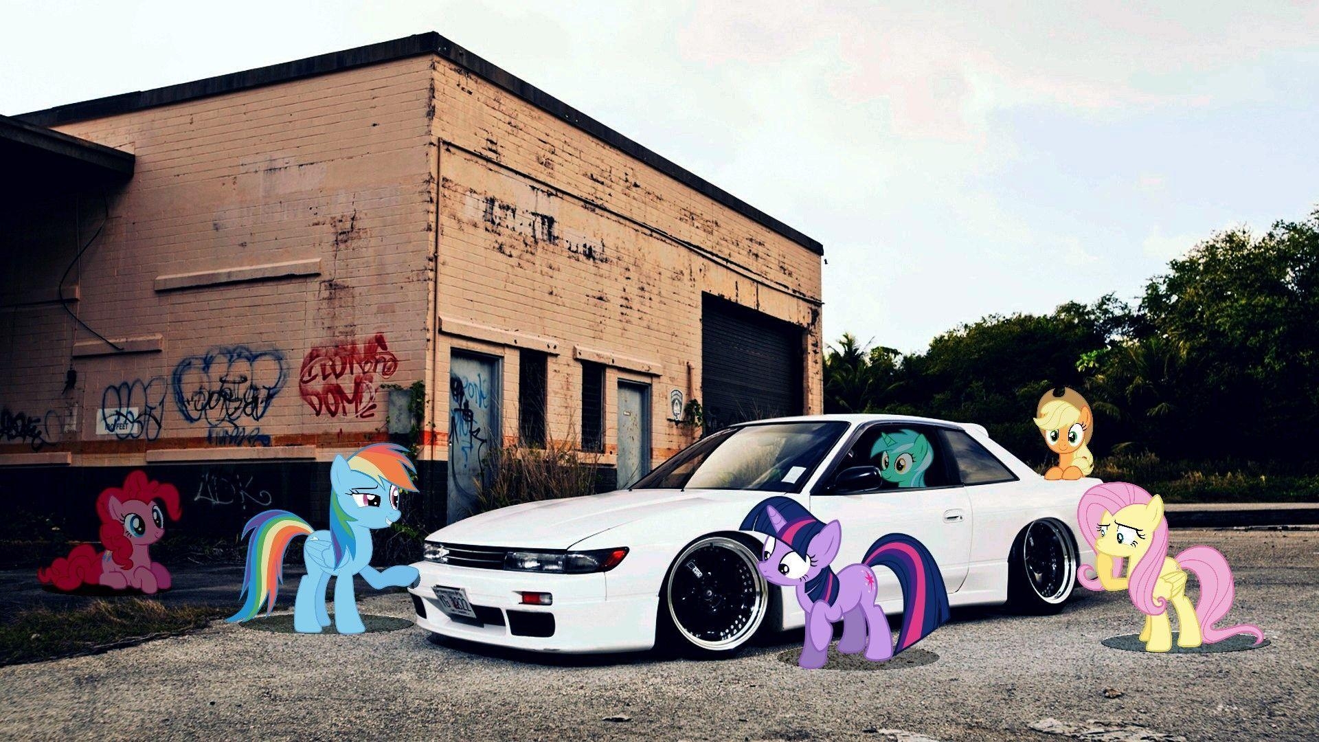 1920x1080 Ponified Nissan Silvia S13 Wallpaper, Desktop