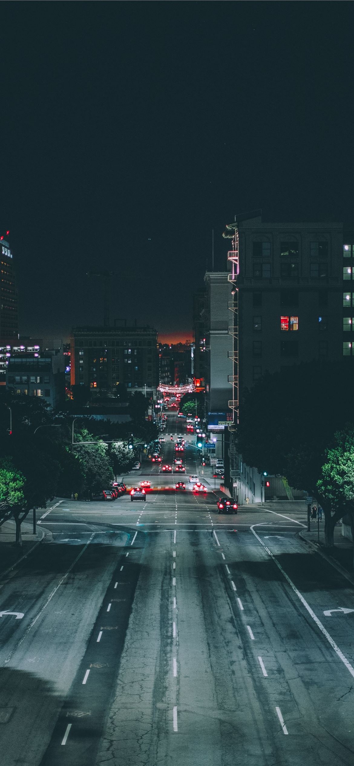 1170x2540 cars on gray asphalt road during nighttime iPhone 12 Wallpaper Free Download, Phone