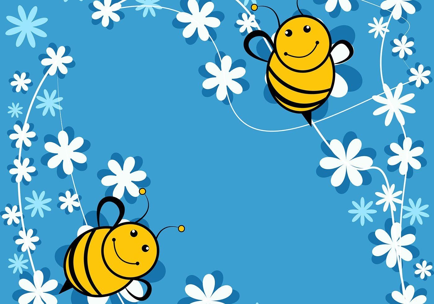 1400x980 Cute Bee Wallpaper Free Vector Art - (109 Free Downloads), Desktop