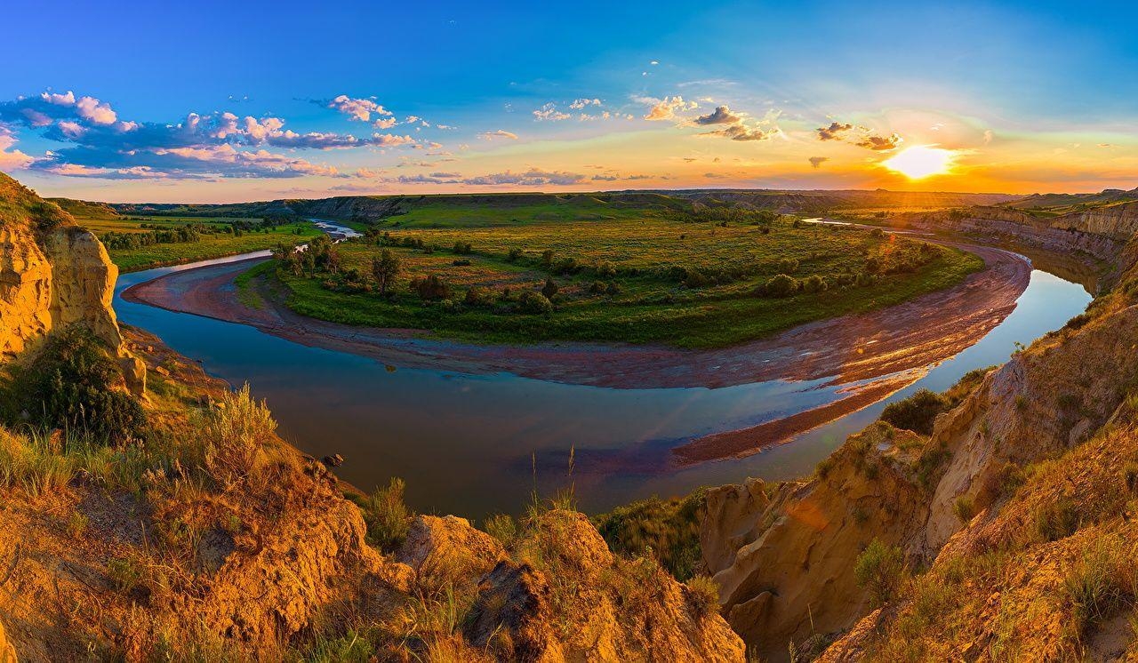 1280x750 Picture USA Theodore Roosevelt National Park Medora Nature Parks, Desktop