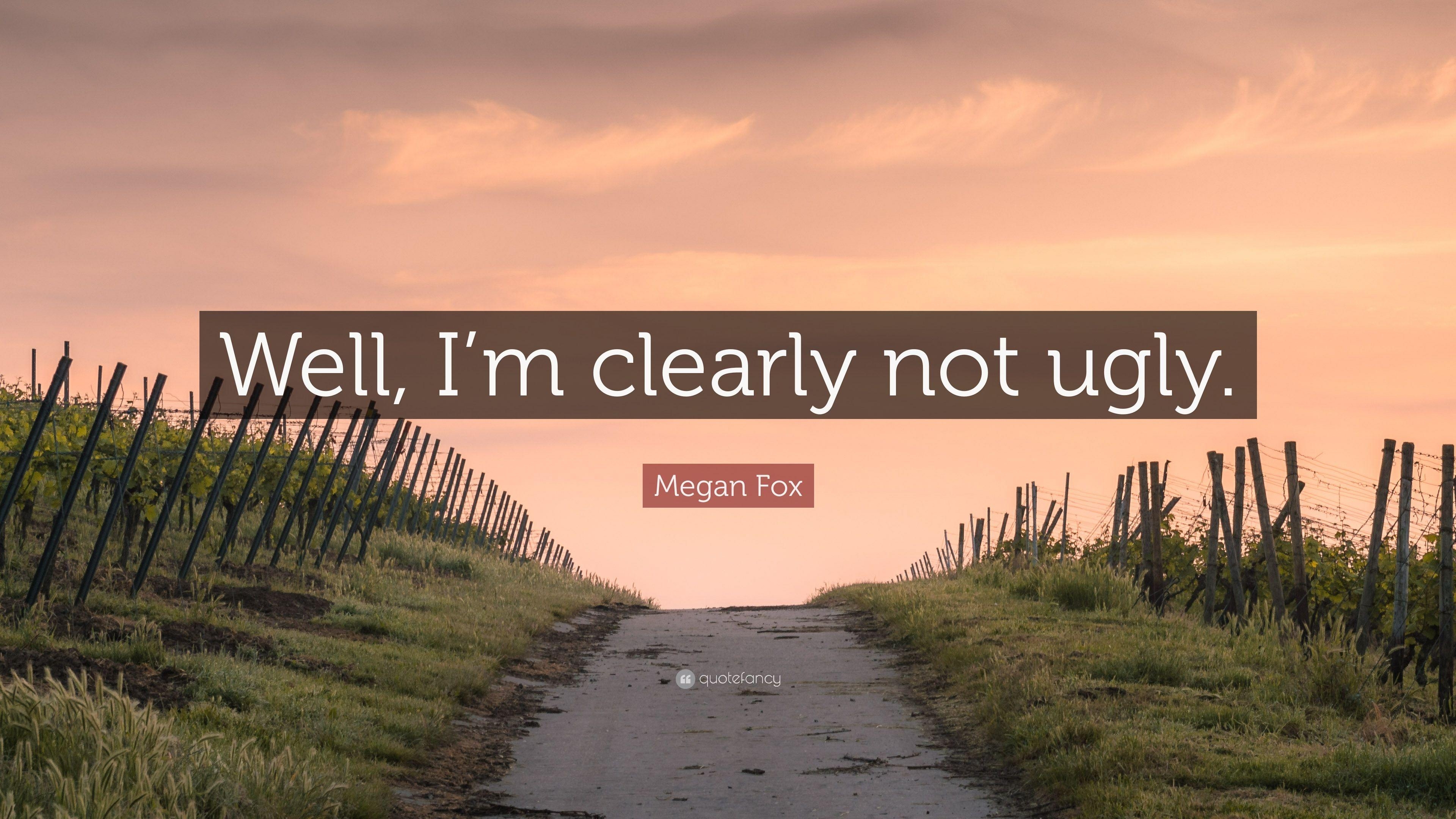 3840x2160 Megan Fox Quote: “Well, I'm clearly not ugly.” 7 wallpaper, Desktop