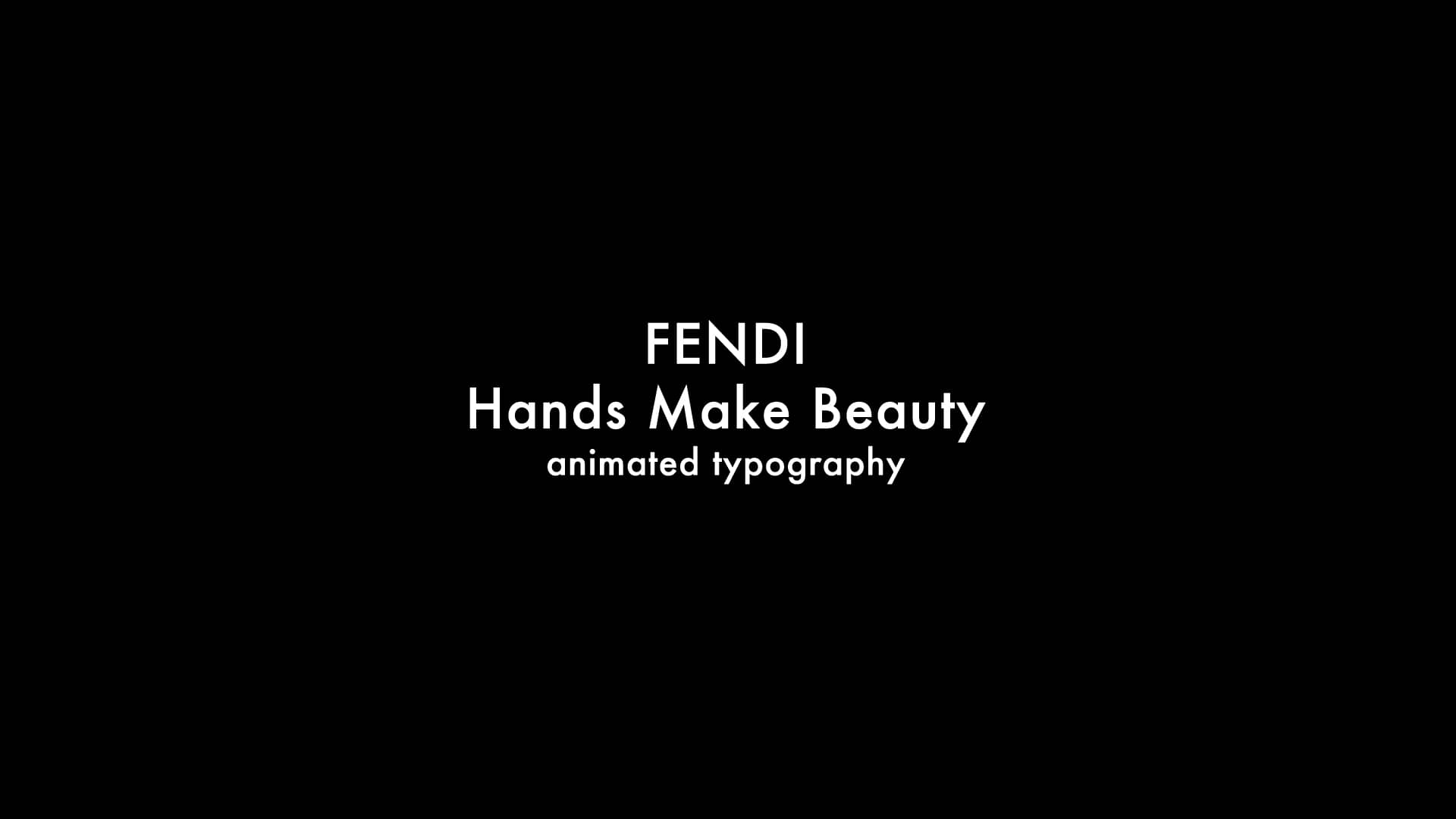1920x1080 FENDI Hands Make Beauty Typography on Vimeo, Desktop