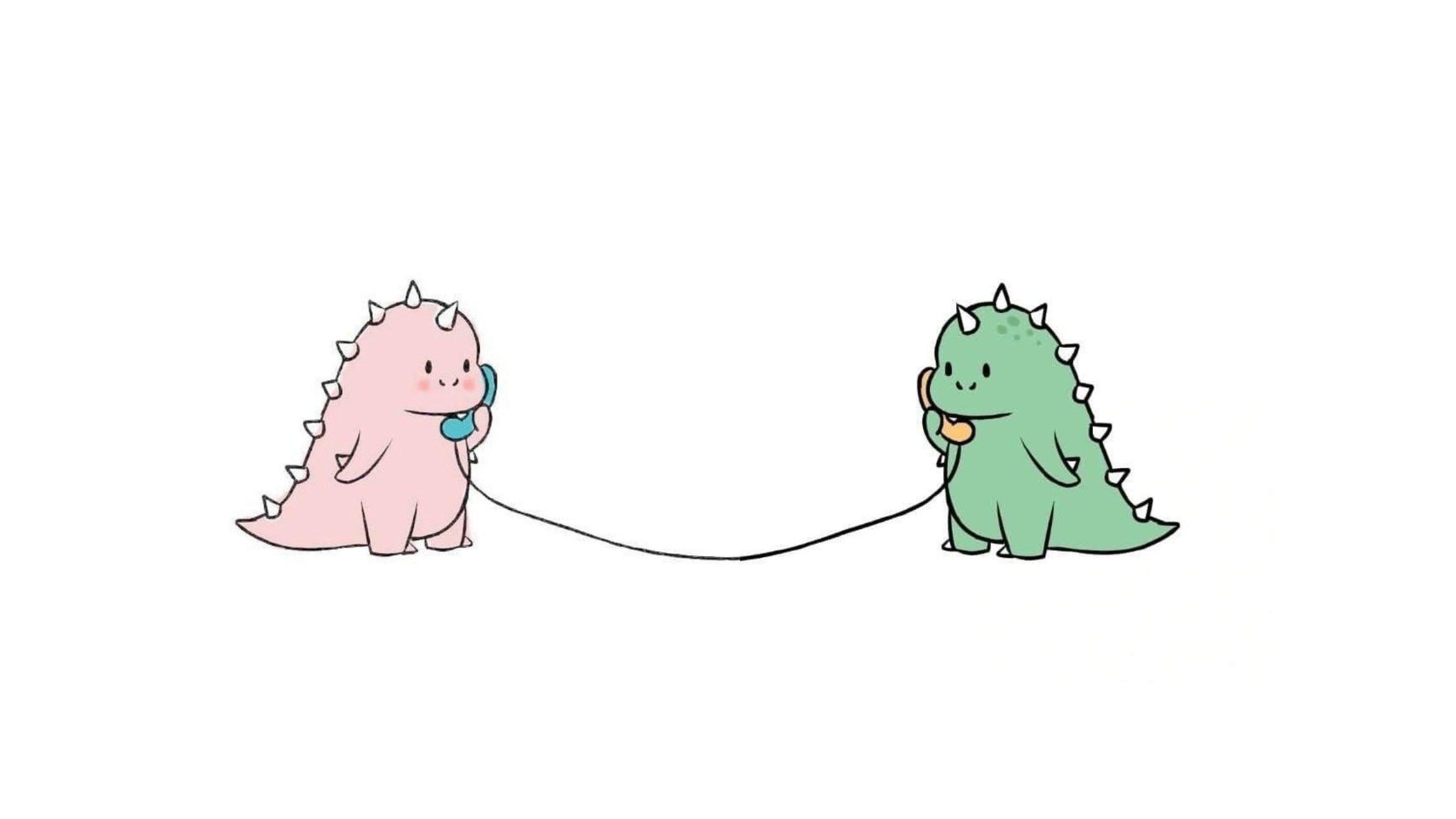 2290x1290 Dino couple, Desktop