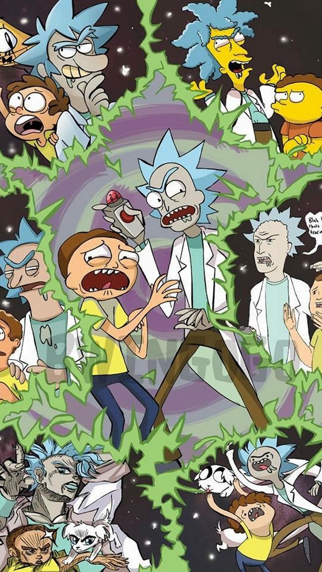 1080x1920 Rick And Morty Cartoon iPhone Wallpaper Resolution Art, Phone