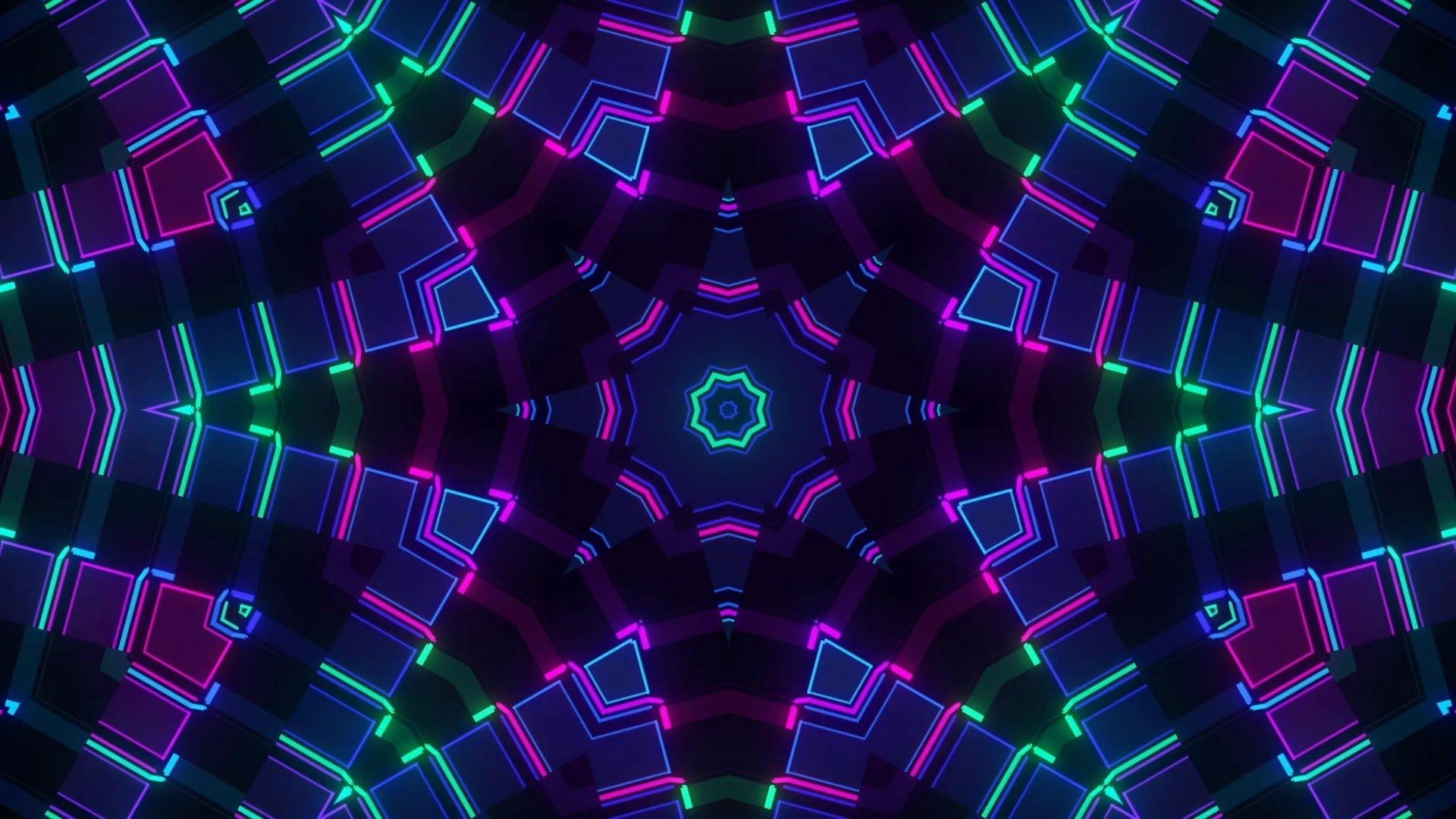 1920x1080 Neon Psychedelic Patterns VJ Loops, Desktop