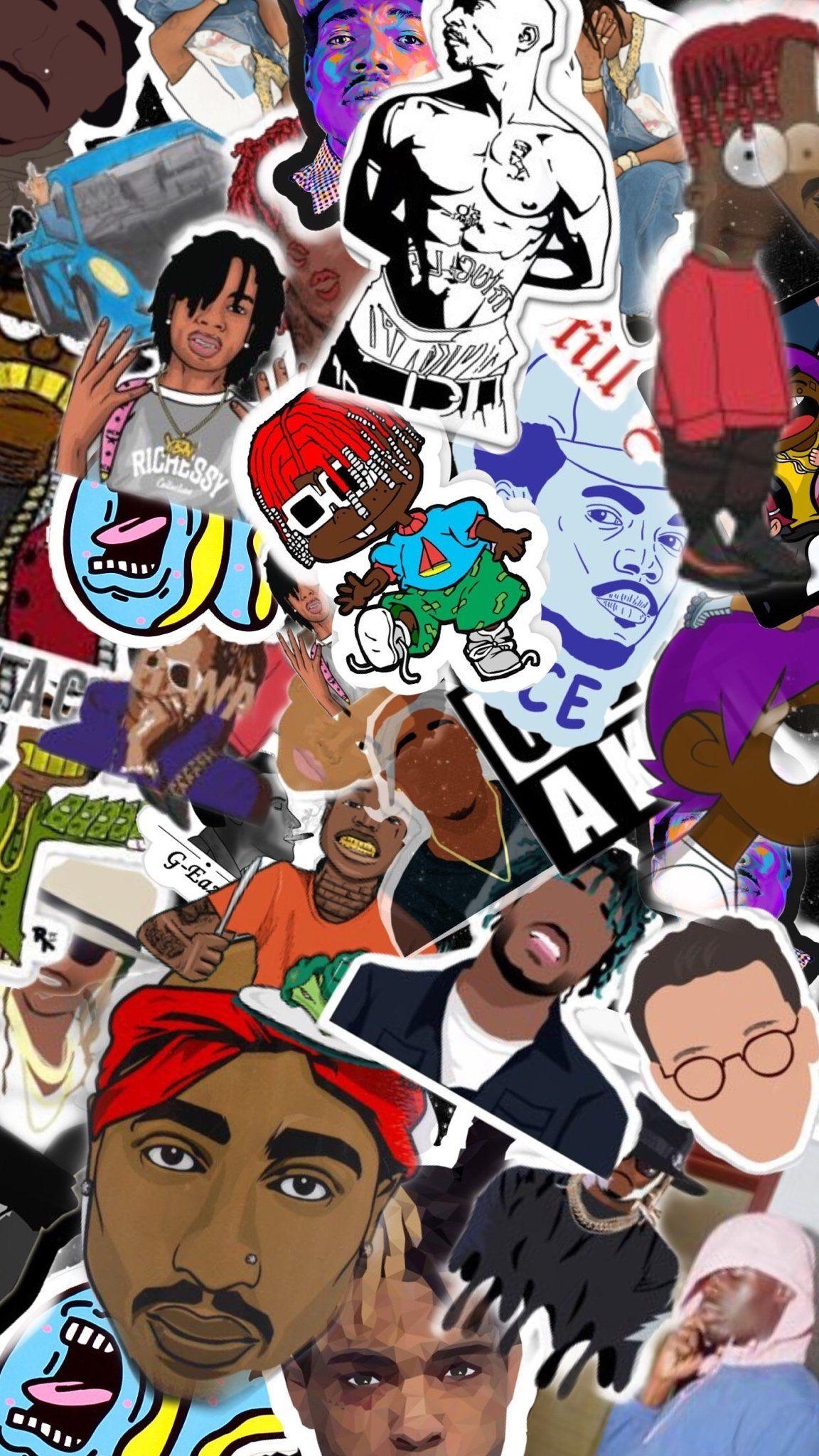 1160x2050 Rapper Cartoon iPhone Wallpaper Free Rapper Cartoon iPhone Background, Phone