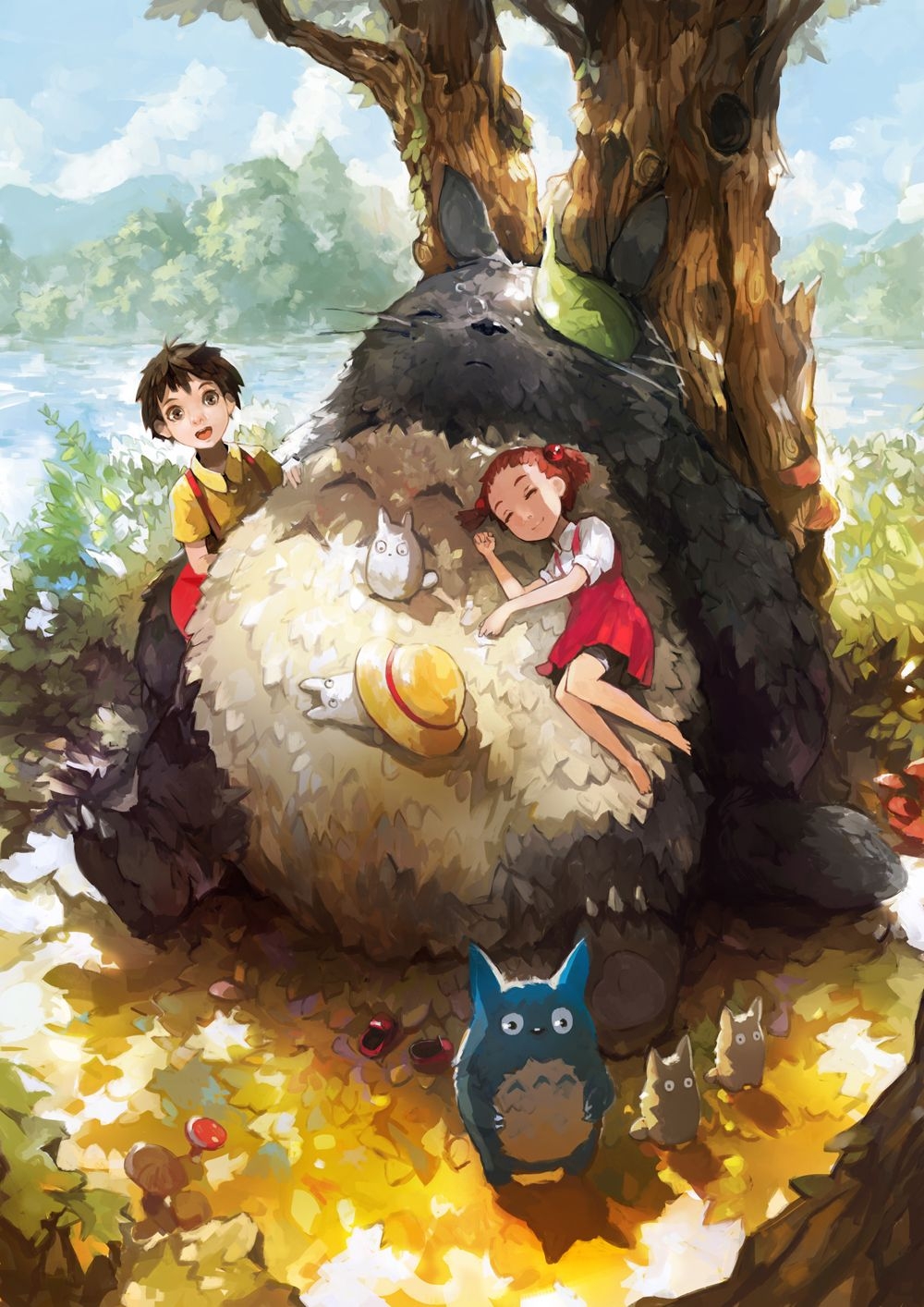 1000x1420 Totoro, Mobile Wallpaper Anime Image Board, Phone