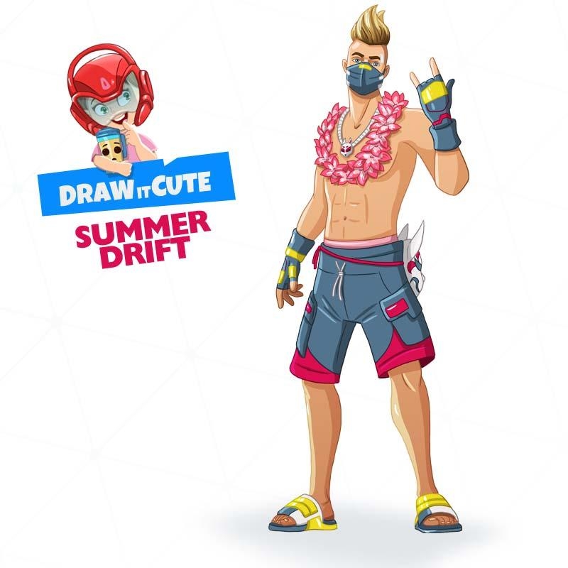 800x800 Summer Drift Fortnite wallpaper, Phone