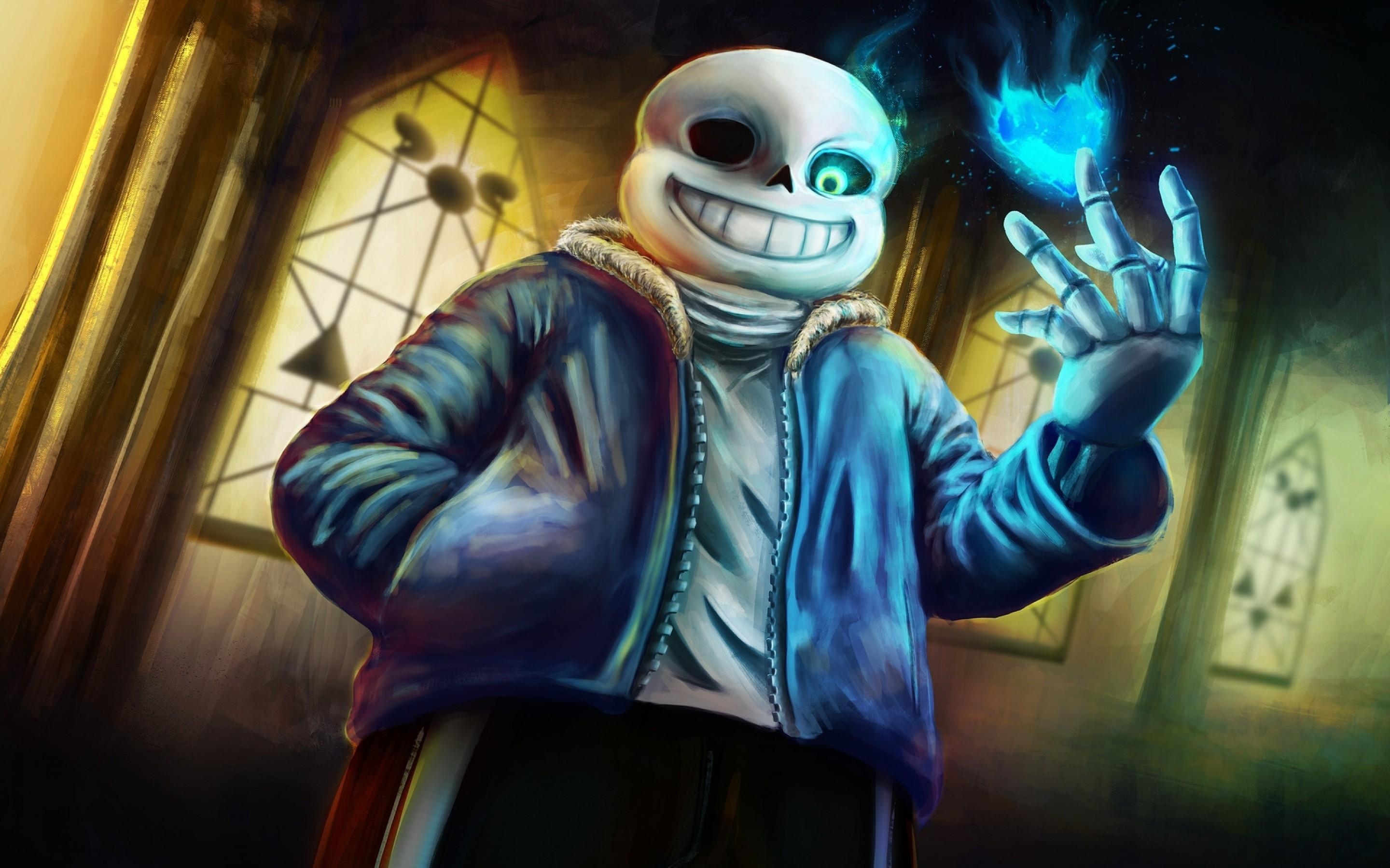 2880x1800 Download  Undertale, Sans, Anime Style, Creepy Smile, Desktop