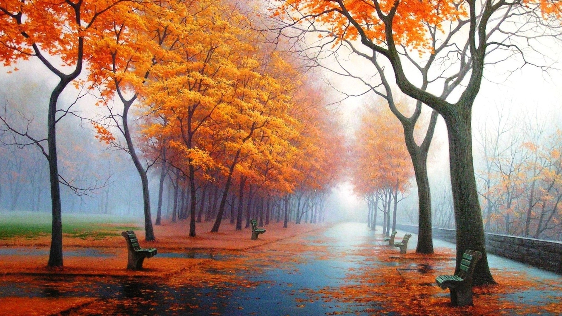 1920x1080 Autumn time, eyes charm, Desktop