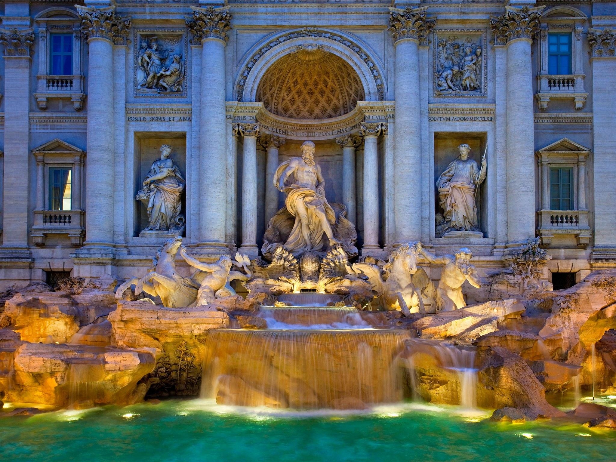 2050x1540 Trevi Fountain Wallpaper 17 X 1536, Desktop