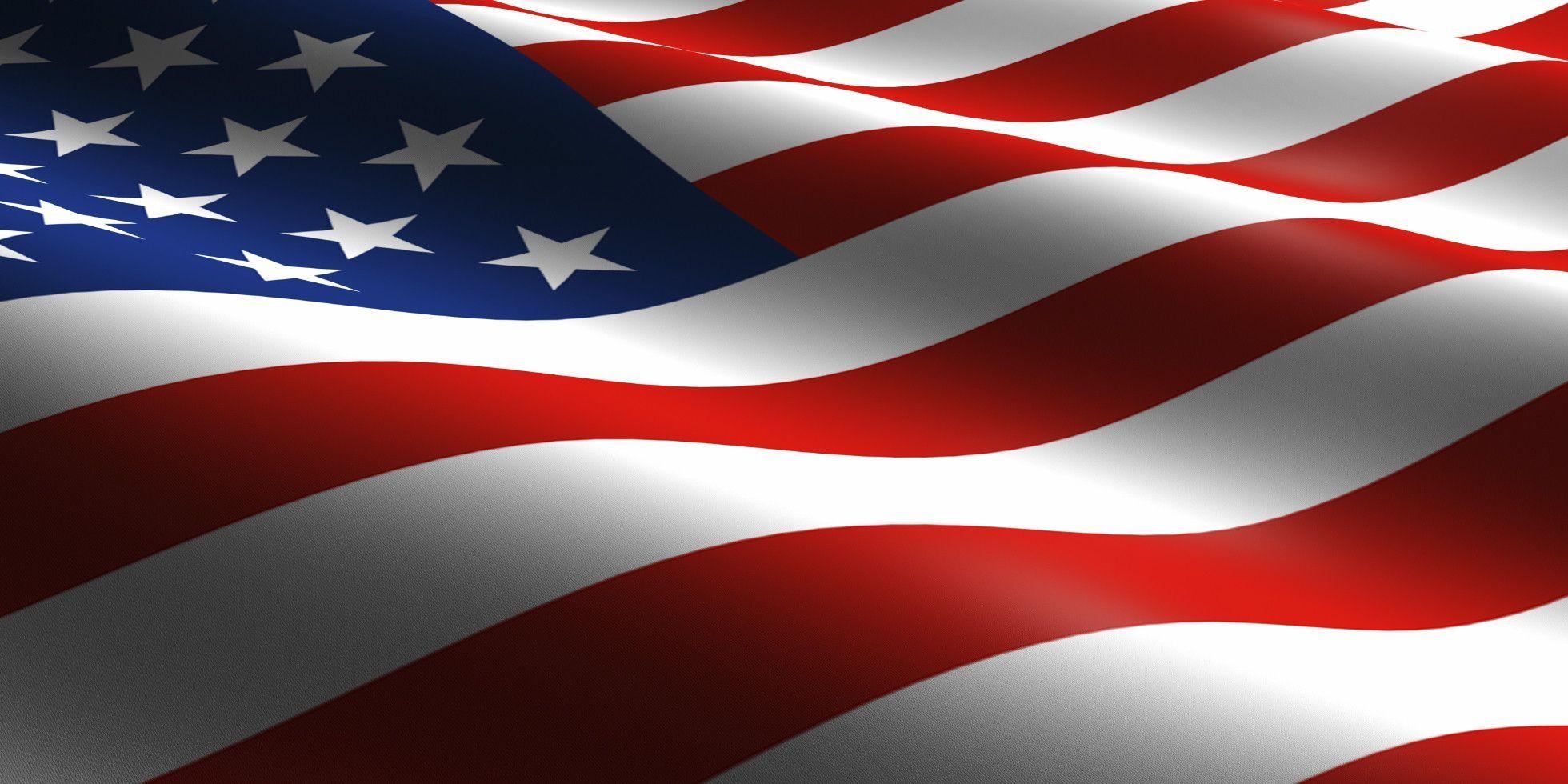 1960x980 USA Flag America Wallpaper Photo, Dual Screen