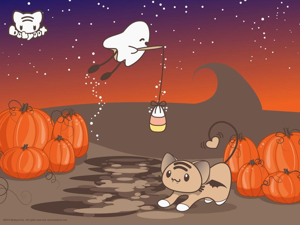 1030x770 Kawaii Halloween Wallpaper Festival Collections, Desktop