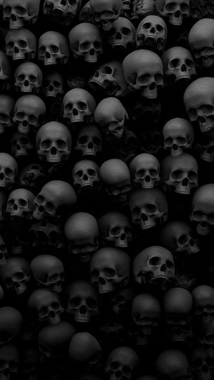 740x1310 Download 750x1334 Horror, Skulls, Scary, Creepy Wallpaper. Black skulls wallpaper, Dark black wallpaper, Scary wallpaper, Phone