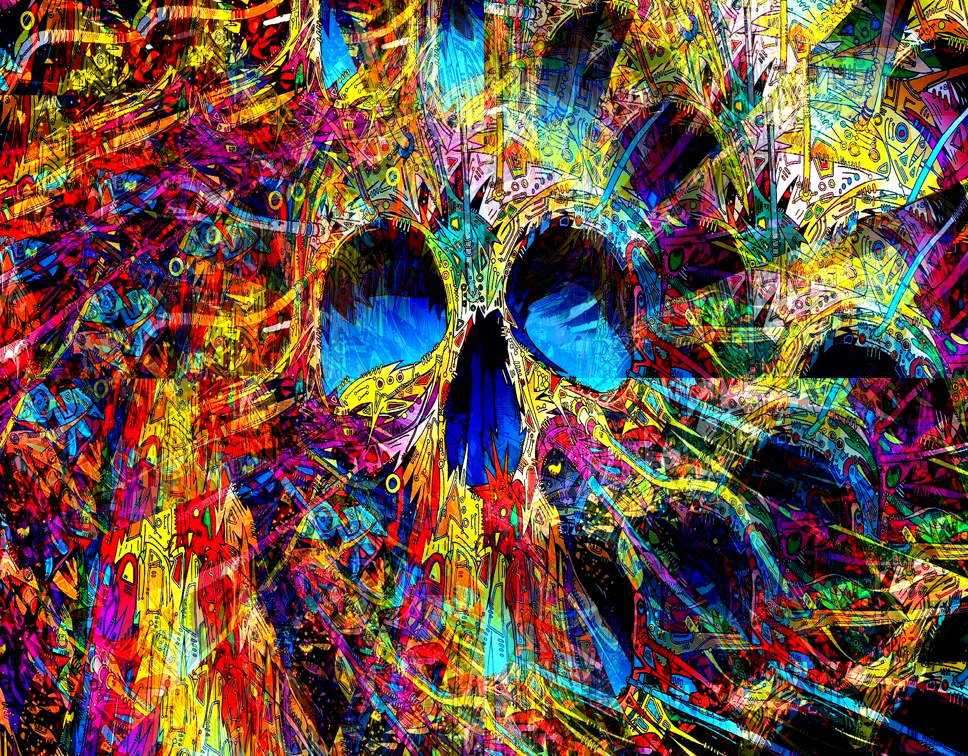 1920x1500 Trippy Skull Vision. Rare Digital, Desktop