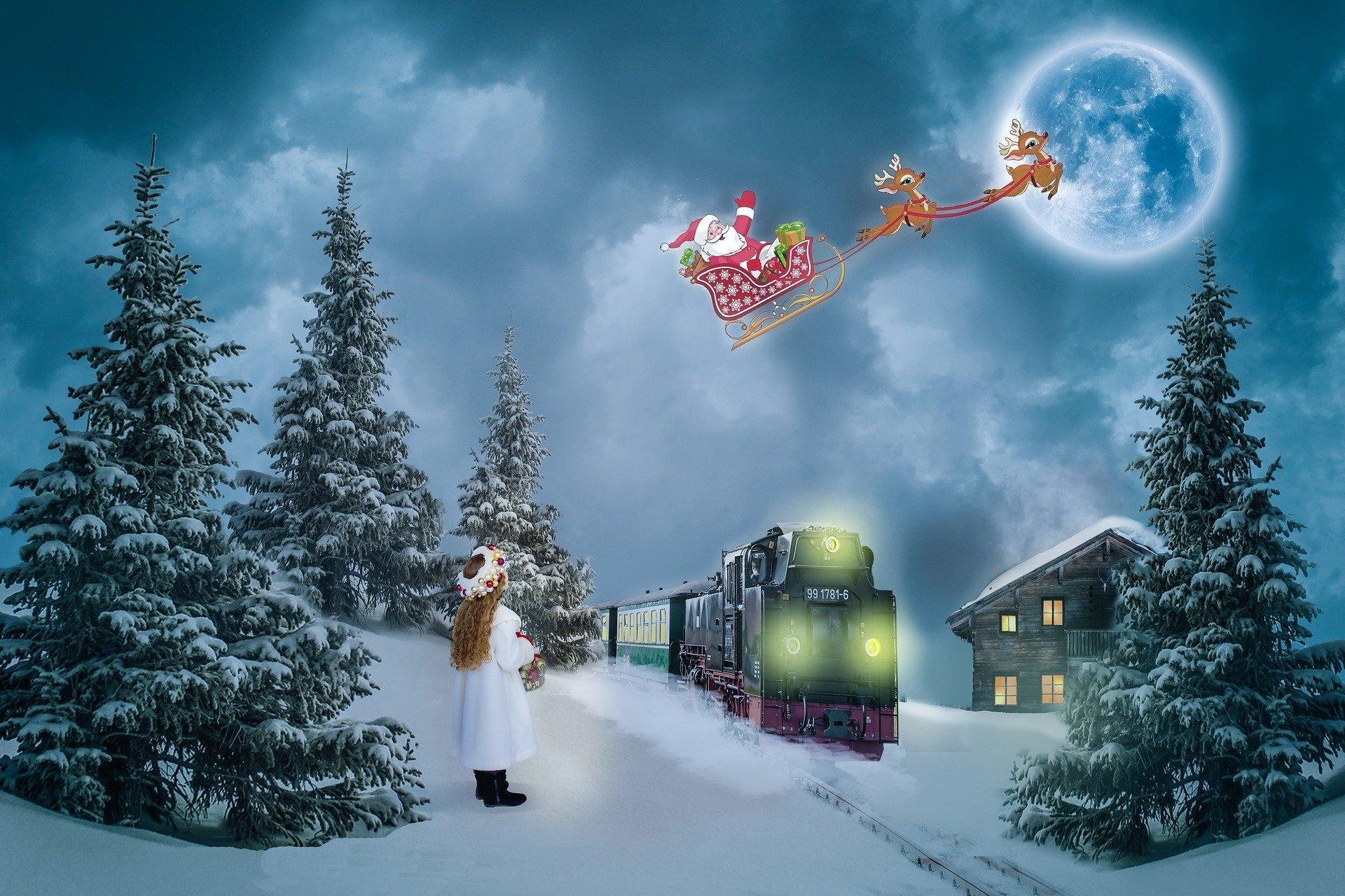 1920x1280 Download Christmas Train Wallpaper, HD Background Download, Desktop