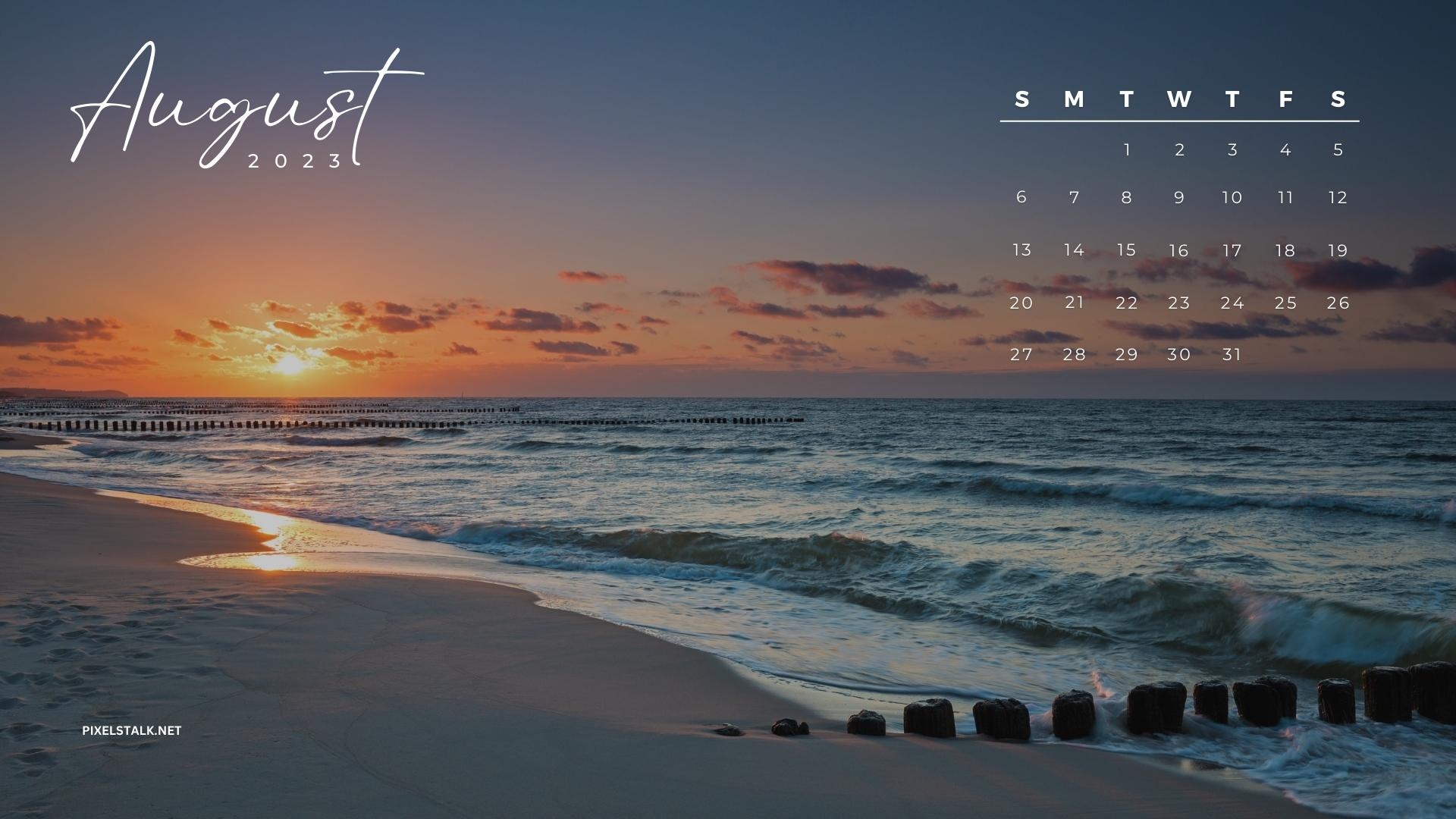 1920x1080 August 2023 Calendar Desktop Wallpaper, Desktop