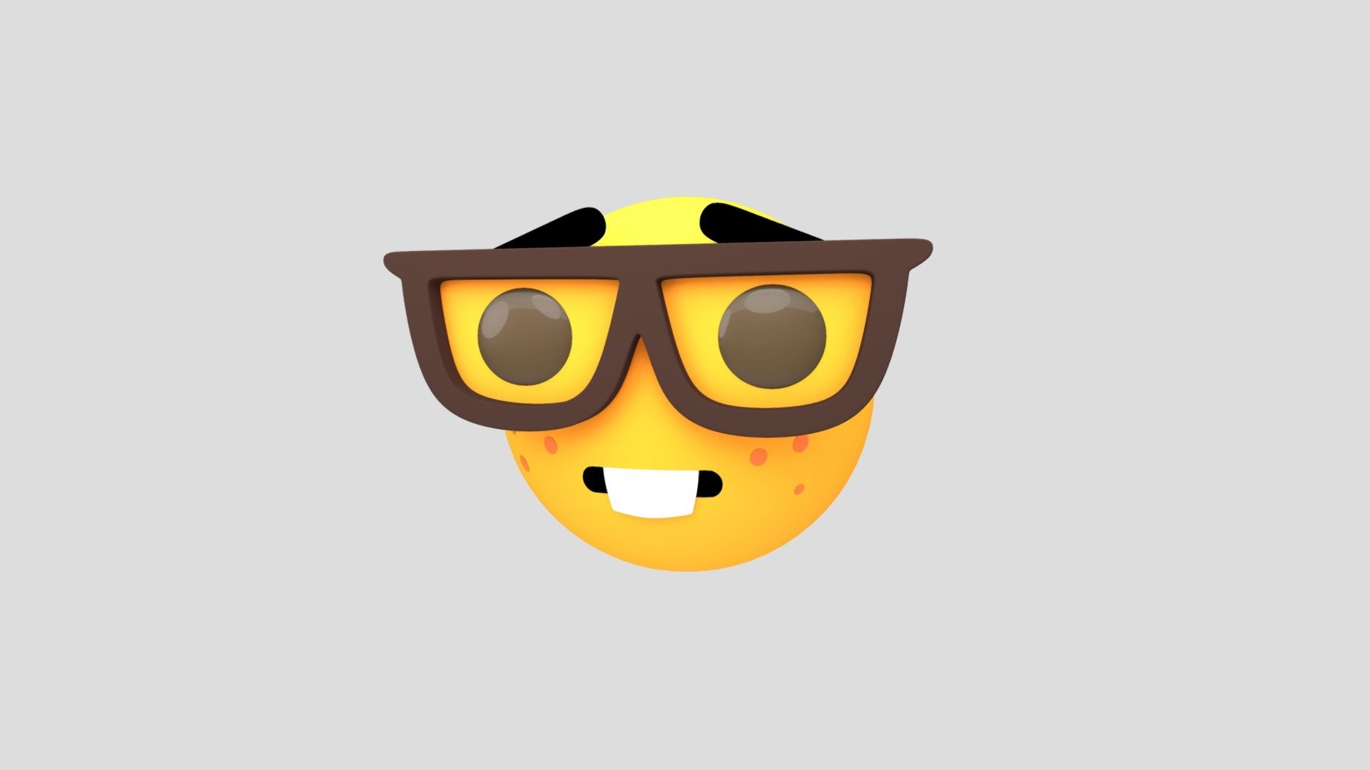 1920x1080 Nerd Emoji 3D Free 3D model by sparemilk [541a73e], Desktop