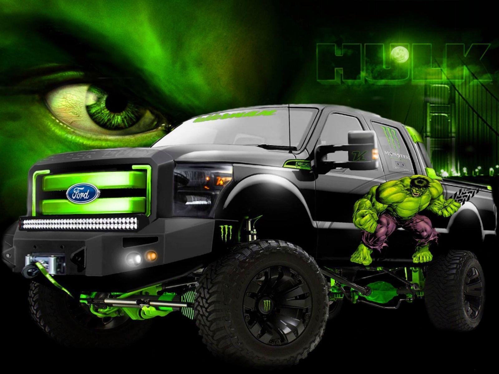 1600x1200 Monster Hulk Truck Jam Wallpaper, Desktop