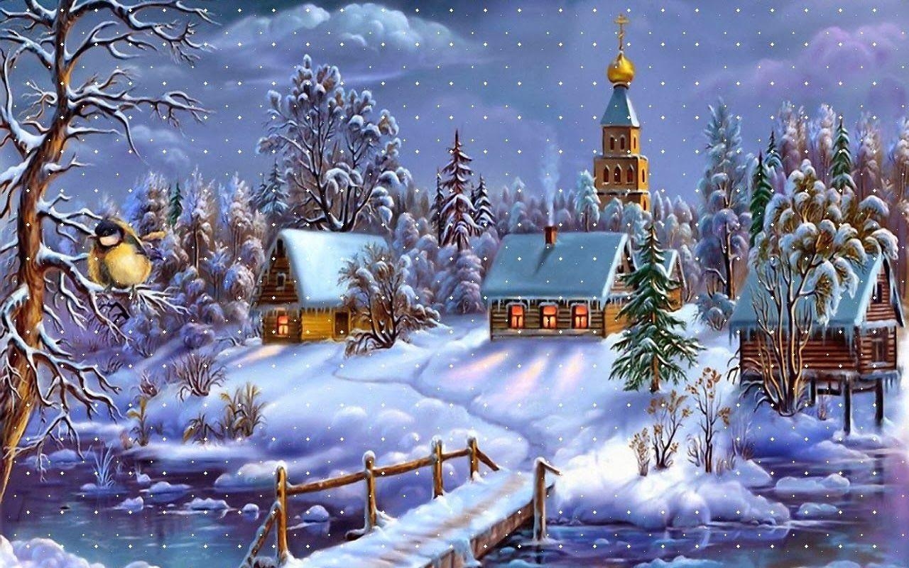 1280x800 Snowy Christmas Village Wallpaper Blog. Christmas, Desktop