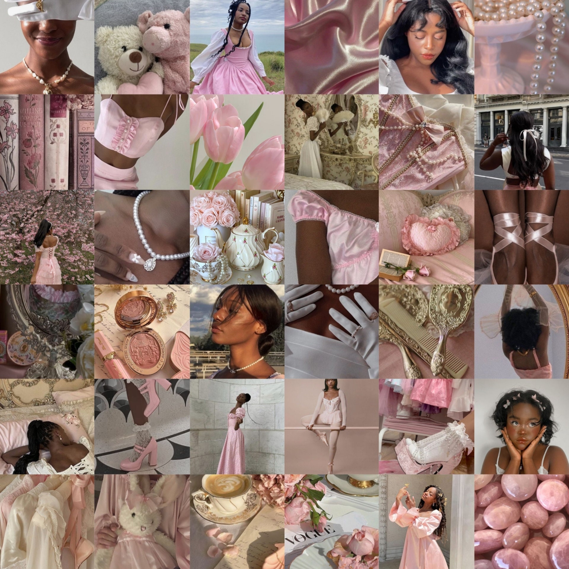 1920x1920 60 PHYSICAL Melanin Coquette Collage, Phone