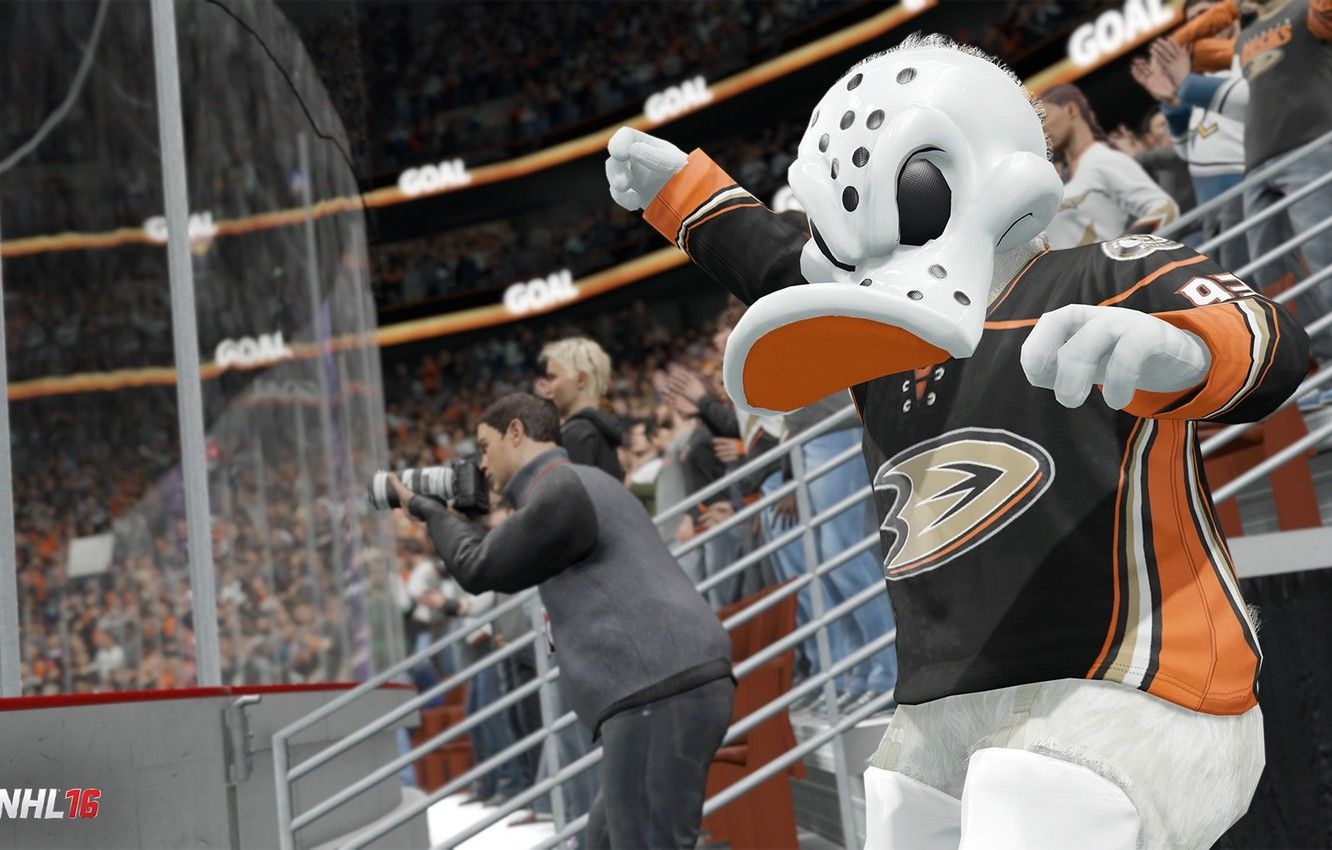 1340x850 Wallpaper The Game, Talisman, Duck, NHL, Nhl, Anaheim Ducks, Anaheim, Mascot, Mighty Ducks, Anaheim Mighty Ducks, Life Sized Puppet, The Mighty Ducks Image For Desktop, Section разное, Desktop
