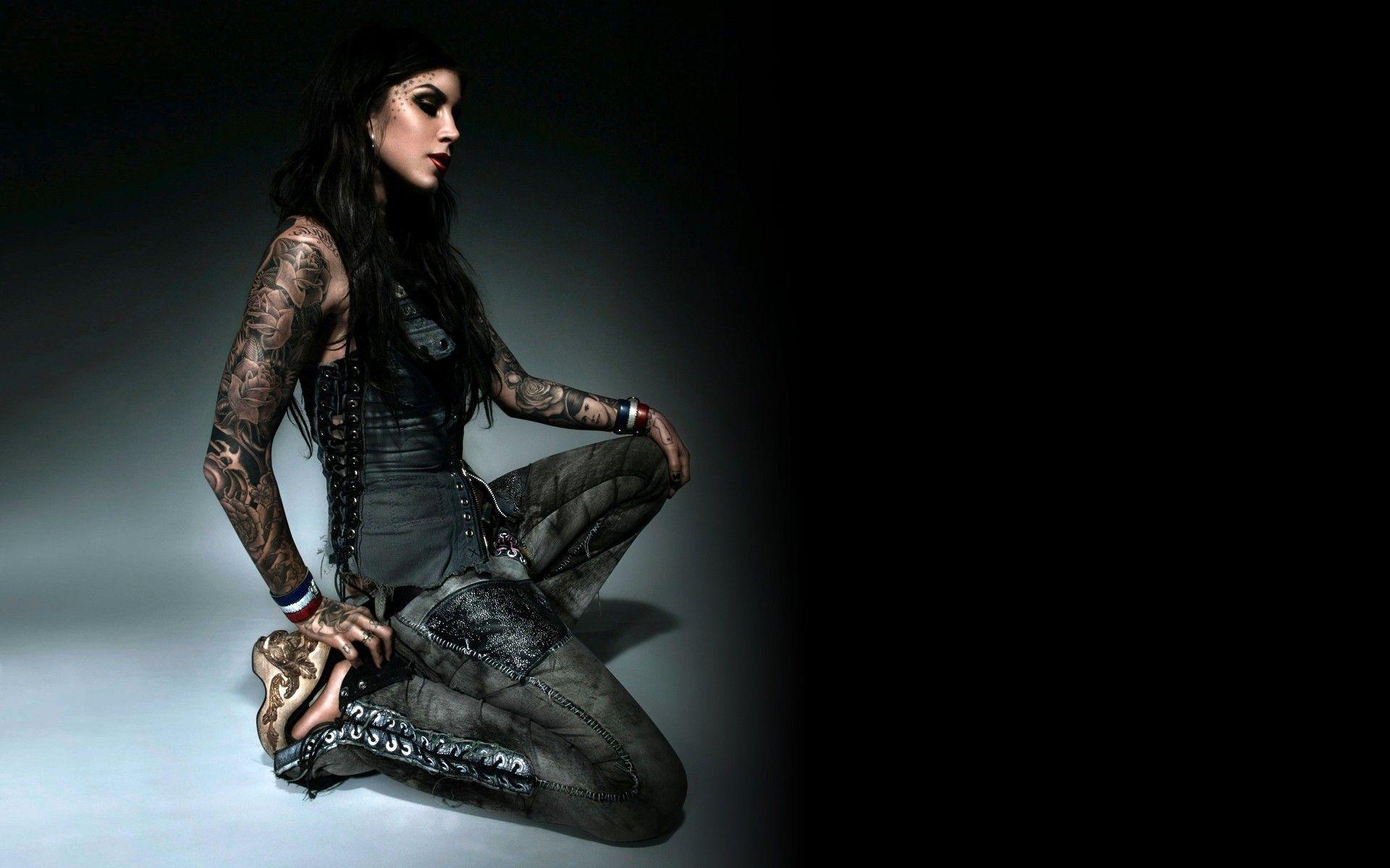 1920x1200 Wallpaper, model, tattoo, fashion, Kat Von D,  px, human, Desktop