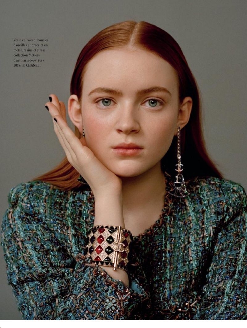 800x1060 Sadie Sink Poses in Chanel Looks for L'Officiel Paris. Sadie sink, Sadie, Pretty people, Phone
