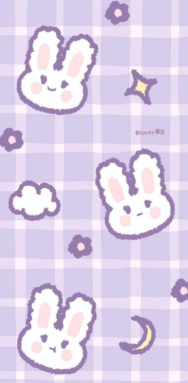 630x1280 Purple bunny wallpaper, Phone