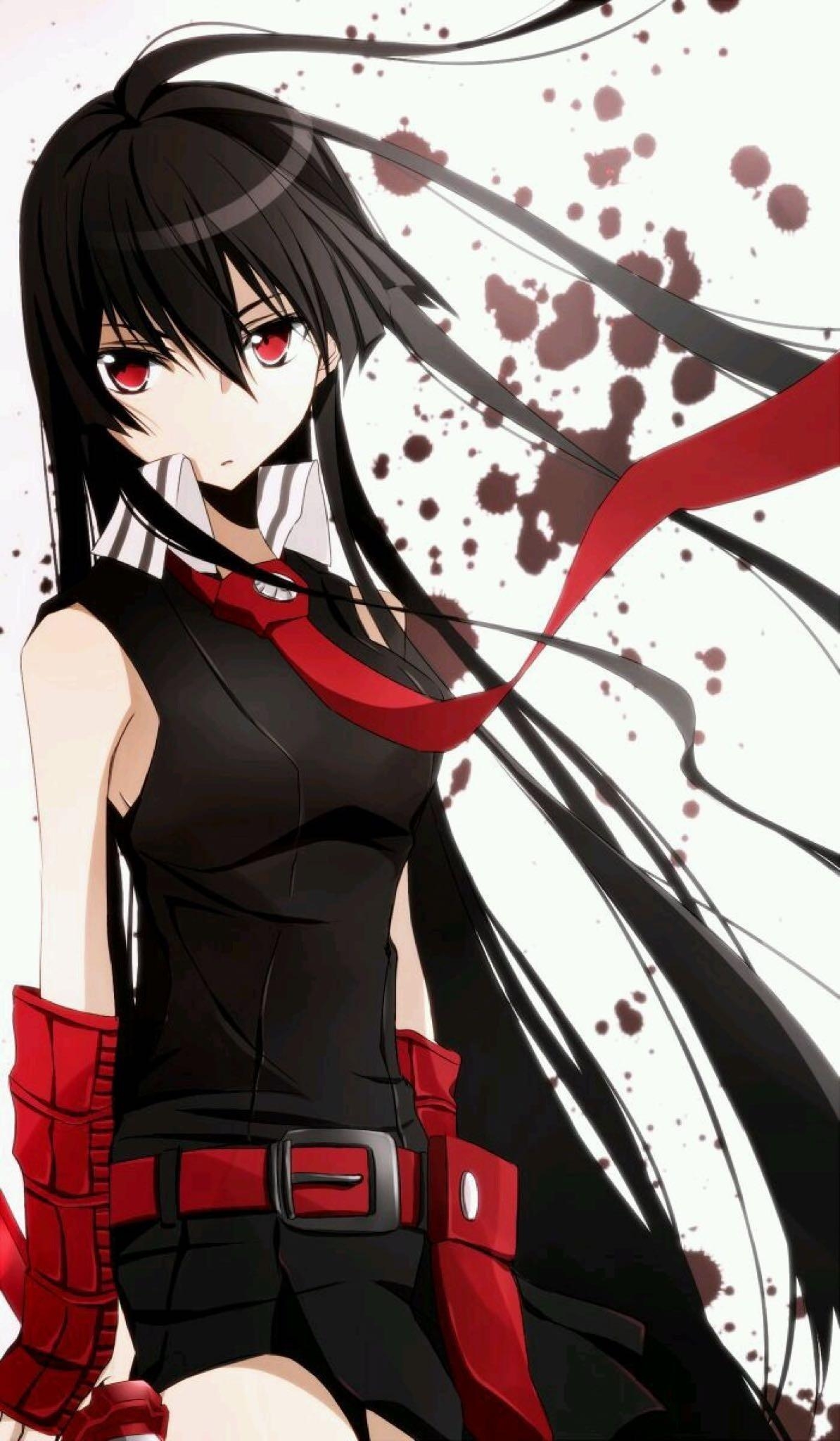 1200x2050 Black Anime Wallpaper, Phone