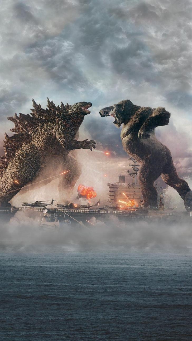 730x1300 Godzilla vs Kong wallpaper attempt, Phone