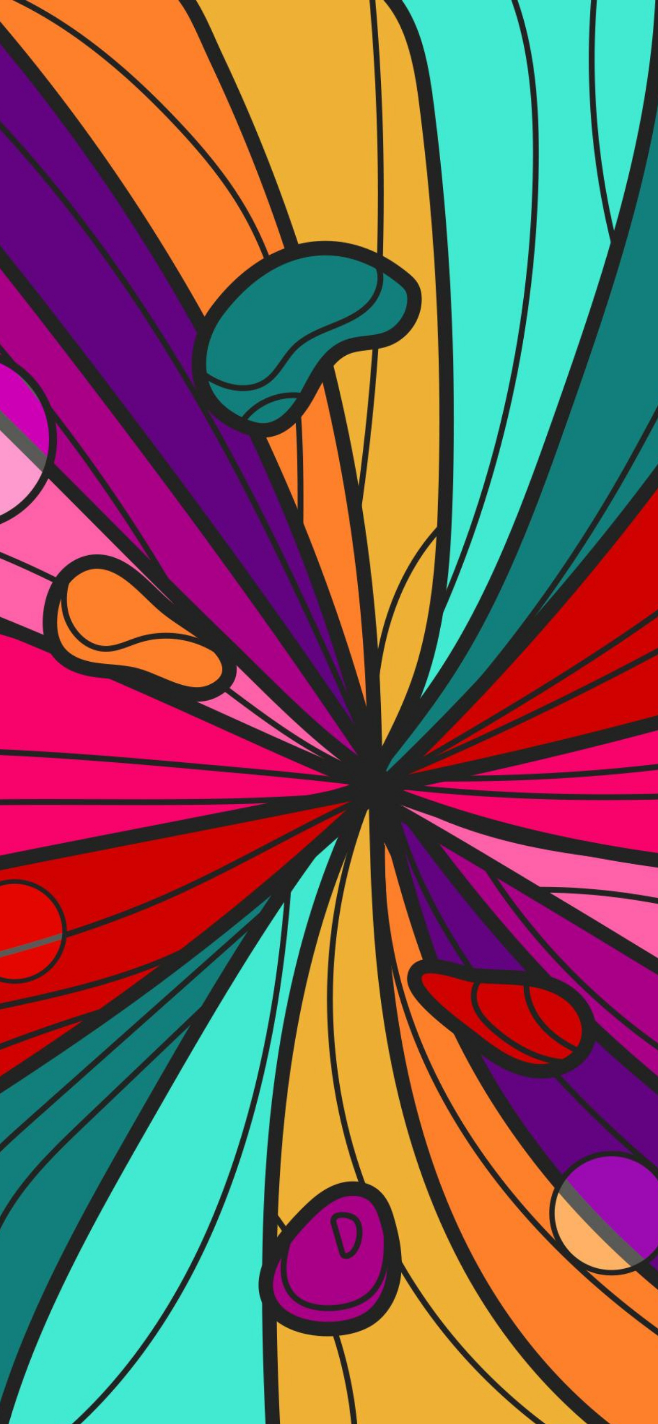 1290x2780 Flat Art Wallpaper for iPhone & iPad, Phone