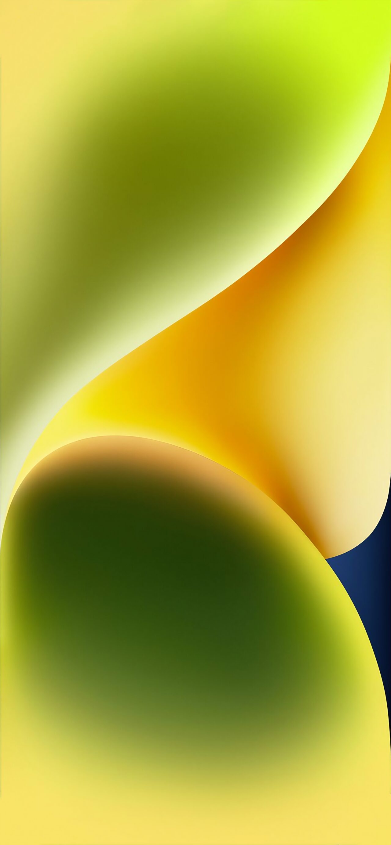 1280x2770 iPhone 14 Yellow Official Stock Wallpaper, Phone