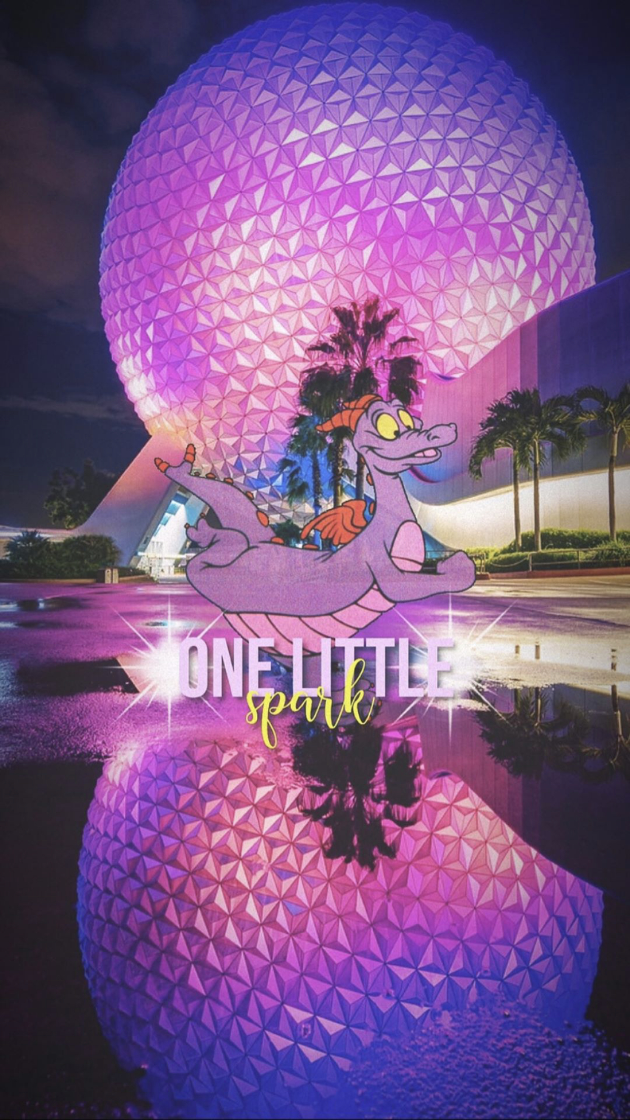 1250x2210 Disney Figment Lockscreen. Figment disney, Disney background, Disney world parks, Phone