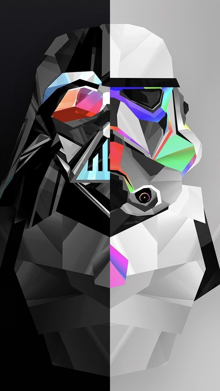 750x1340 Free download Star Wars iPhone Wallpaper Polygon Album on Imgur, Phone