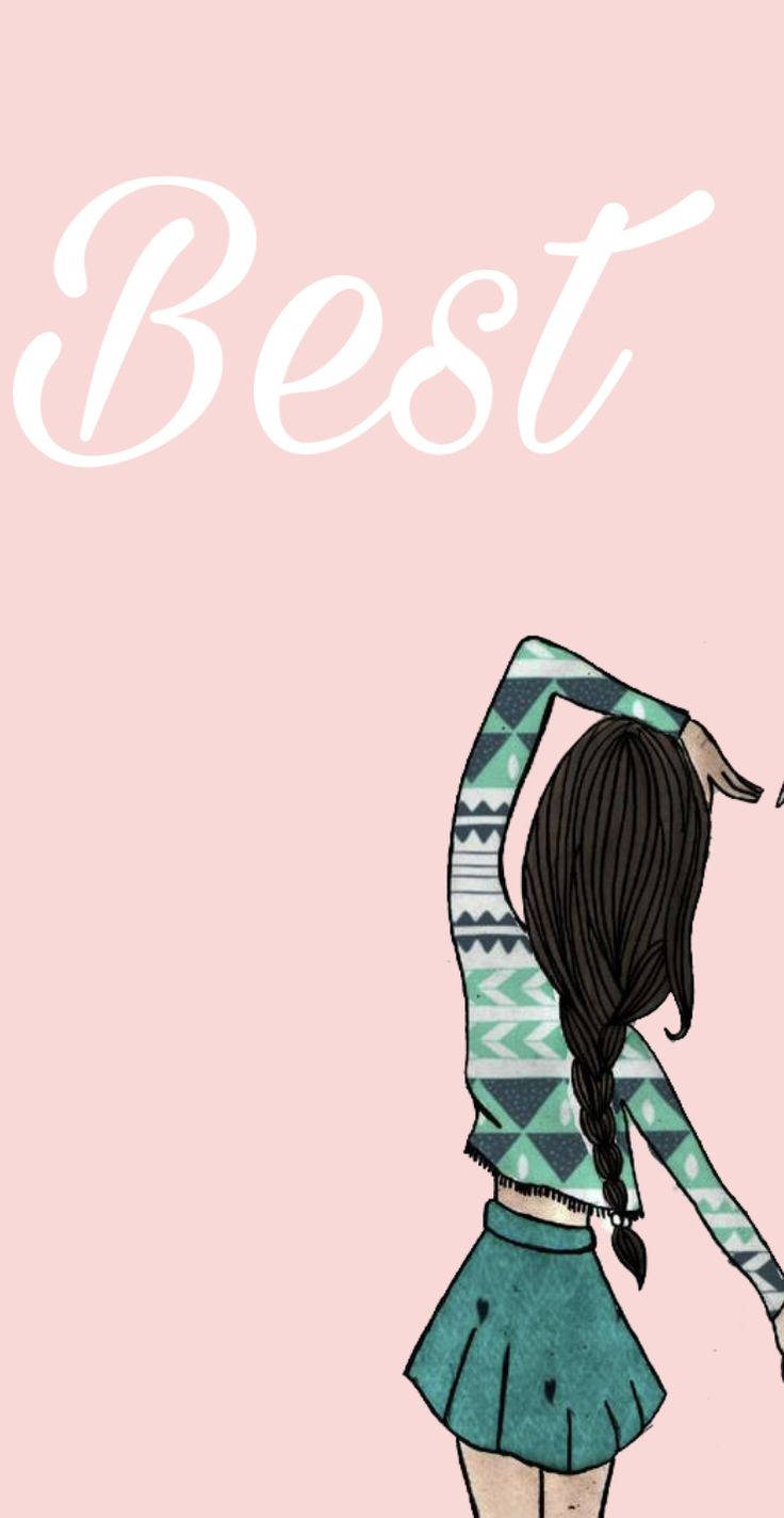 740x1430 Arm Up Girly BFF Wallpaper. Wallpaper, Phone