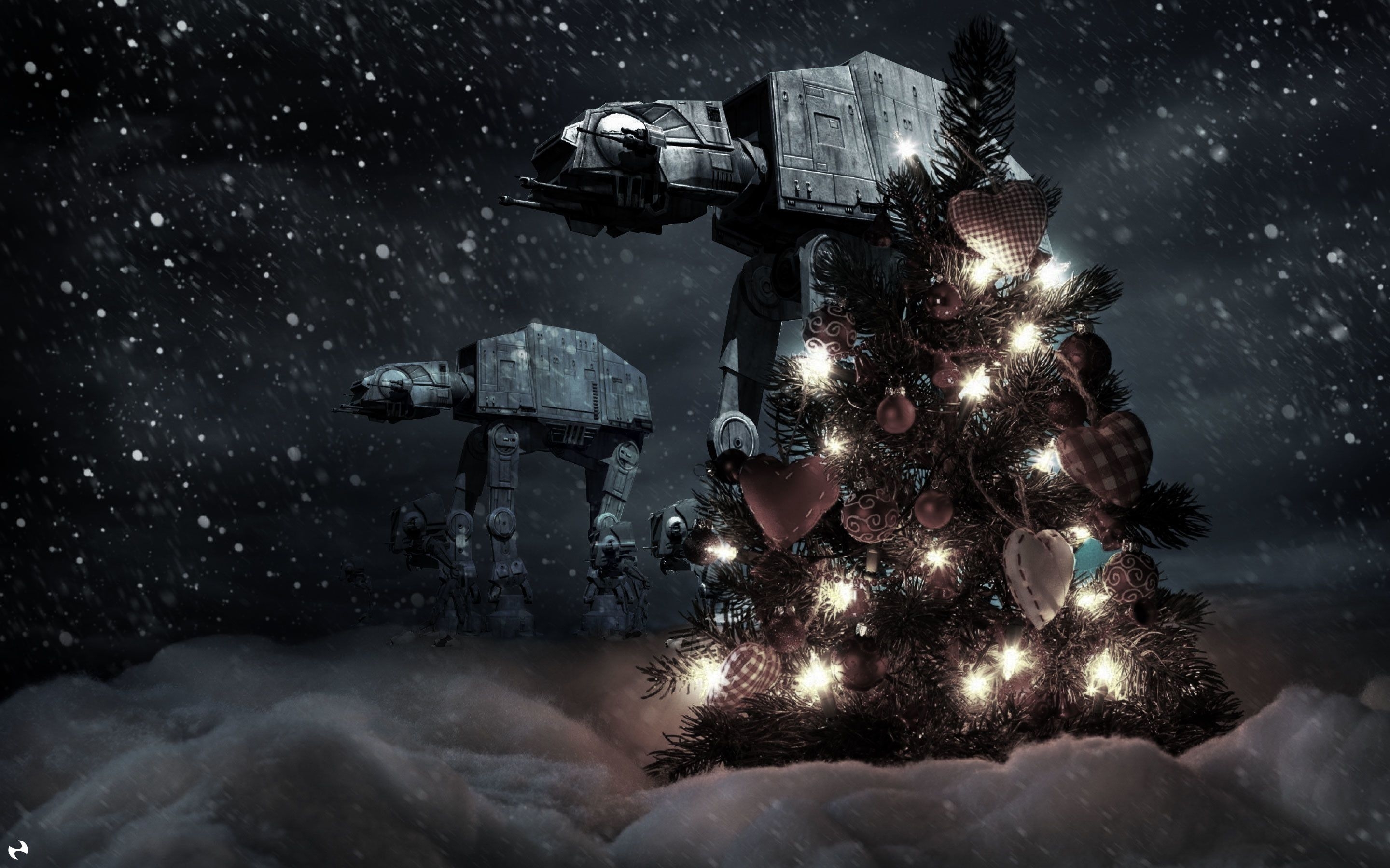 2880x1800 Star Wars Christmas Wallpaper Free Star Wars Christmas Background, Desktop