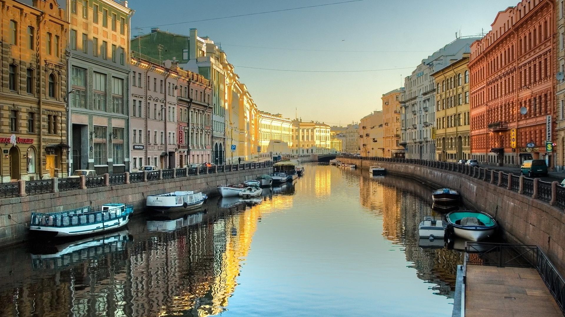 1920x1080 Russia saint petersburg canal cityscapes wallpaper, Desktop