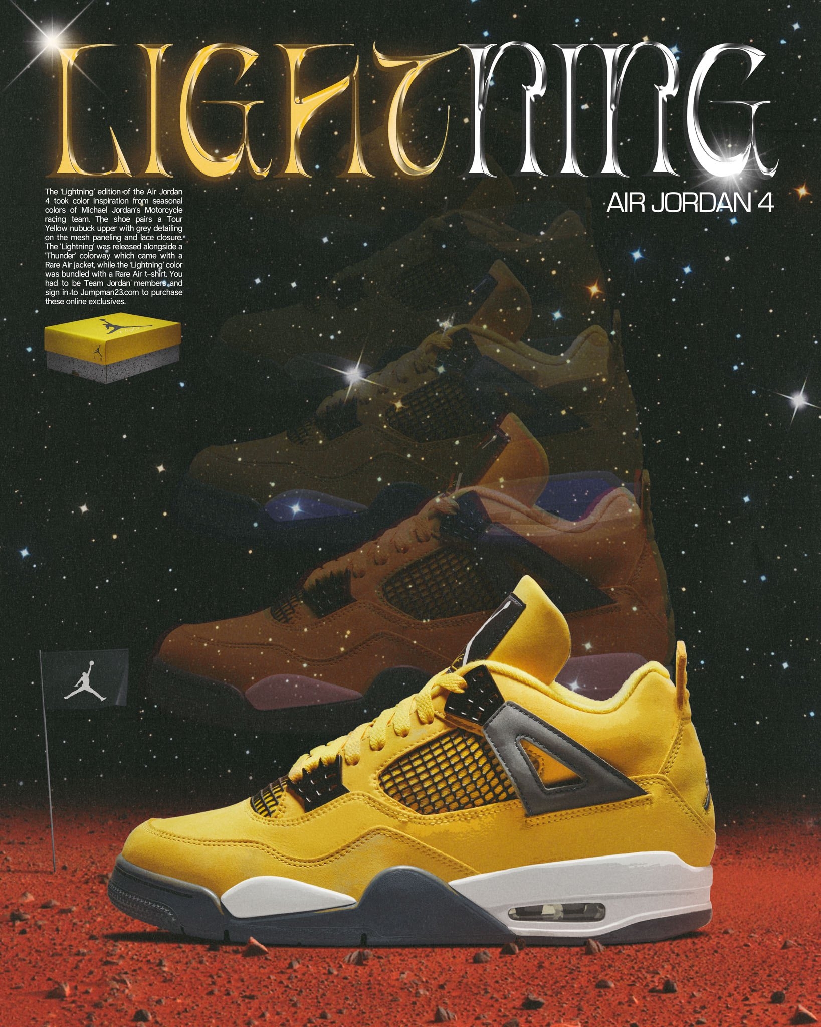 1640x2050 Capsule Air Jordan 4 Retro “Lightning” drops online 28.8 10AM EST, Phone