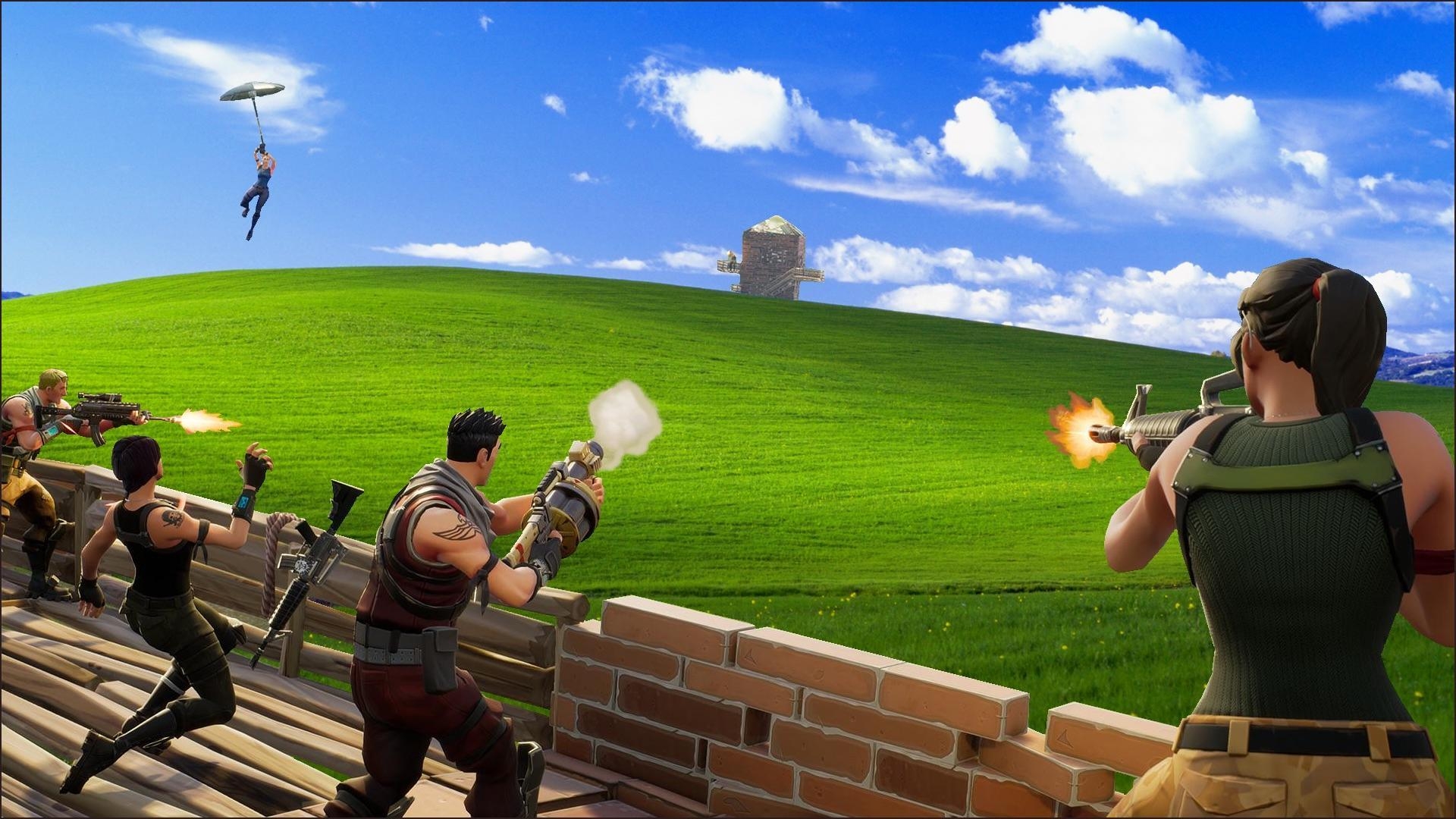 1920x1080 Fortnite Meets Windows XP, Desktop