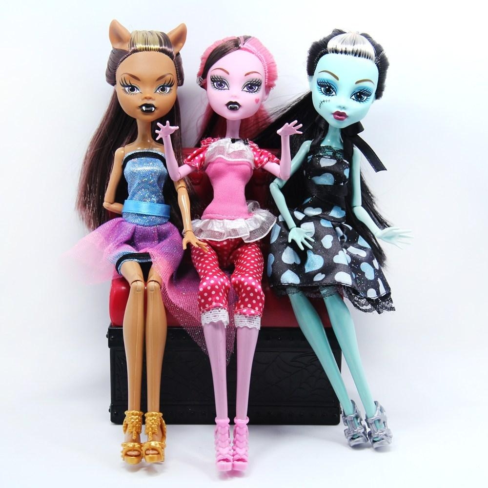 1000x1000 NO BOX Dolls Monster Draculaura Clawdeen Wolf Frankie Stein Moveable Joint Body High Quality Girls Plastic Classic Toys, Phone