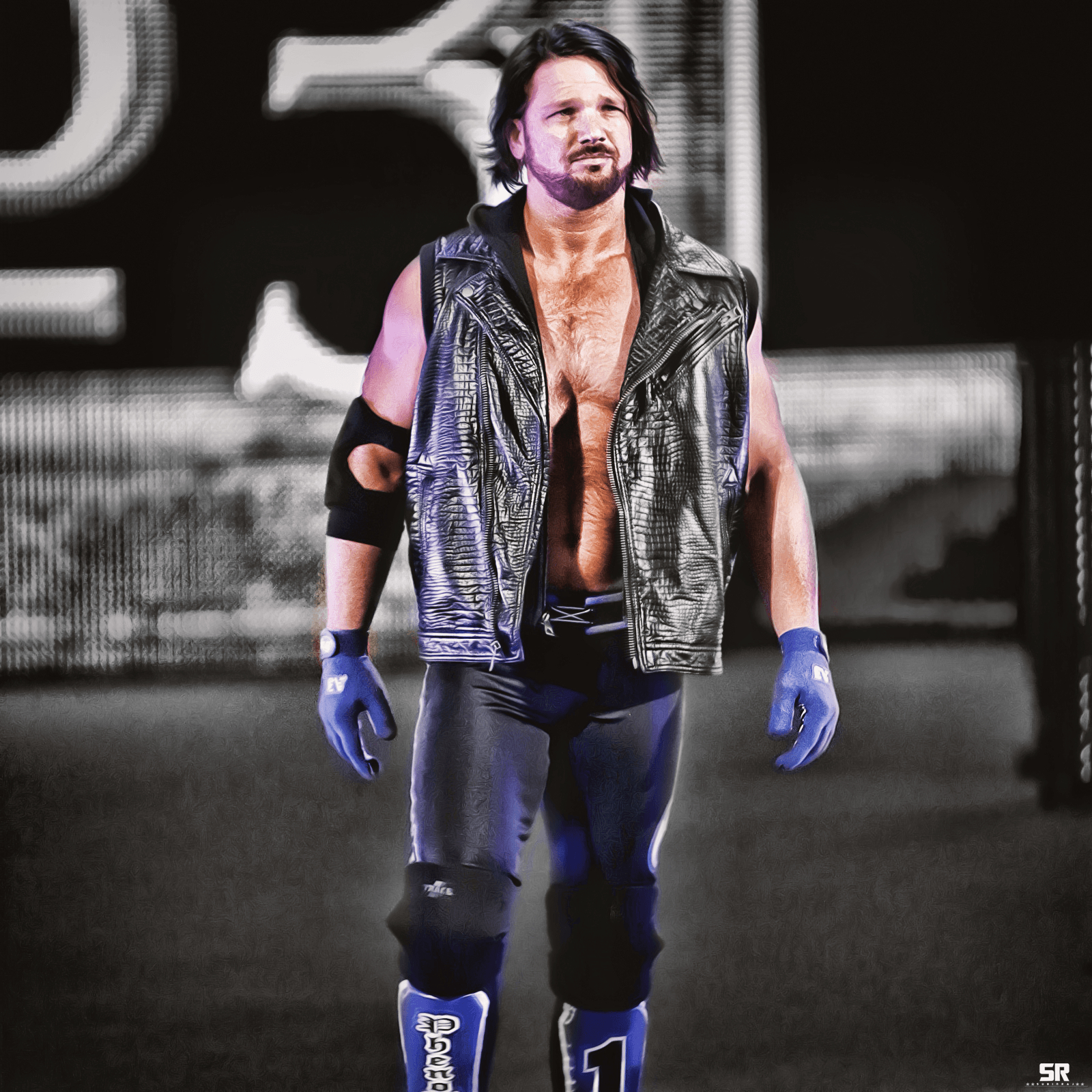 1600x1600 AJ Styles Poster, Phone